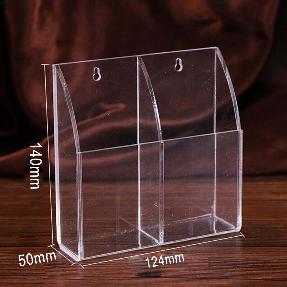 Remote Storage Box Holder Case Remote Control Storage Box Acrylic Clear