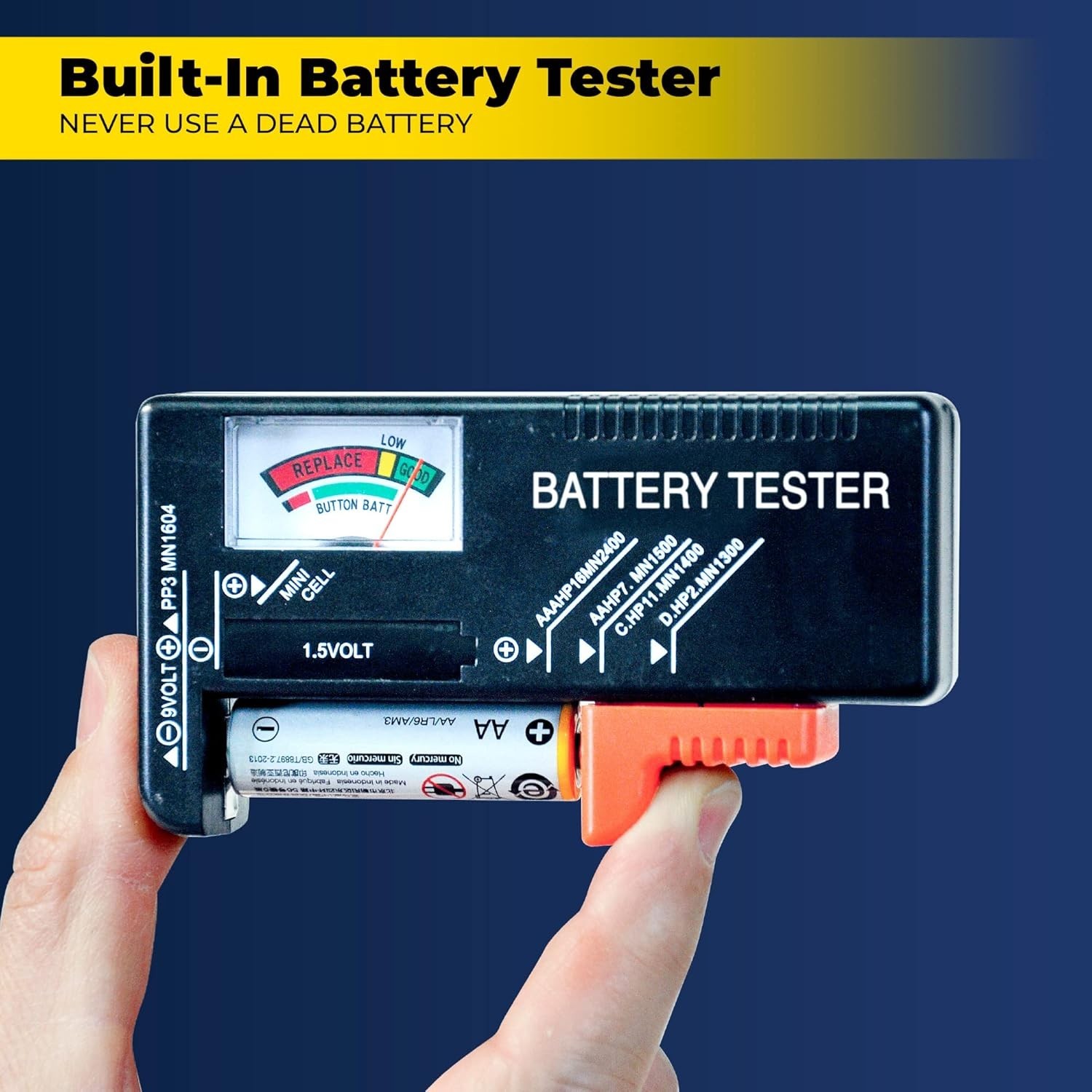 Battery Daddy Storage & Organizer Case w/Tester, Stores & Protects Up to 180 …