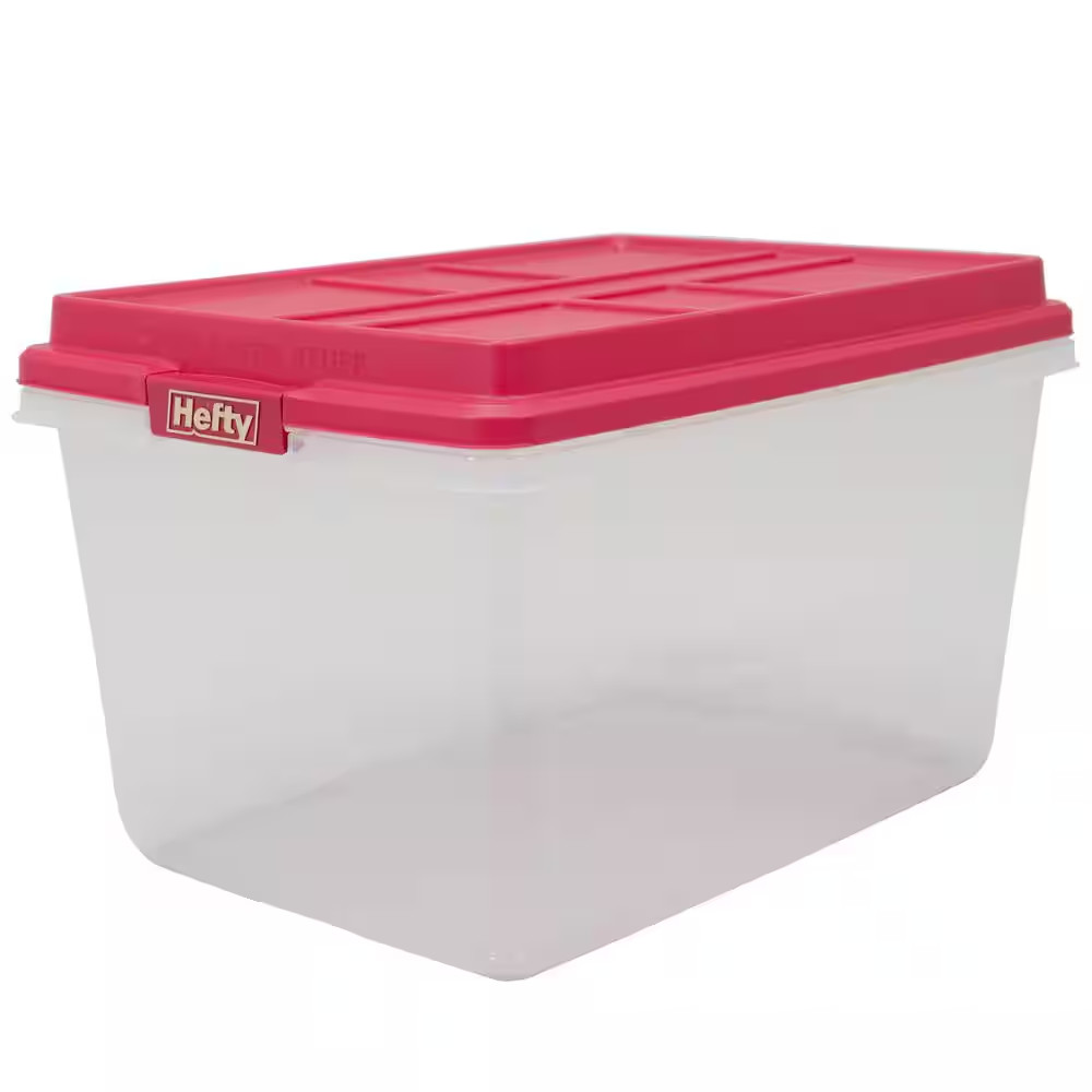 72 Qt Hi Rise Lid Storage Container Holiday Assortment