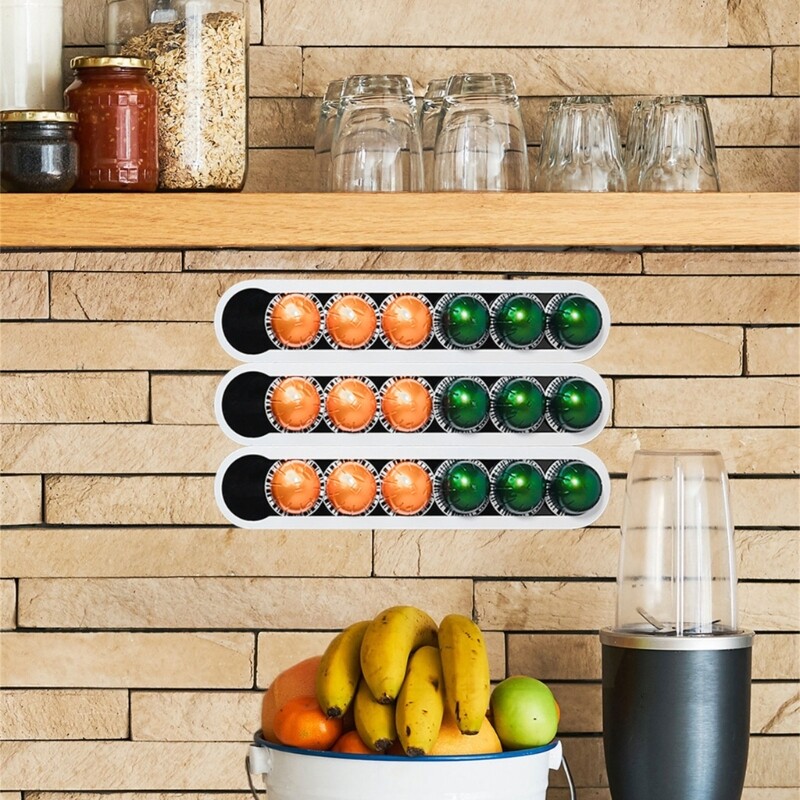 Durable Coffee Pods Holder Easy to Clean Coffee Pods Display Stand for Cabinet