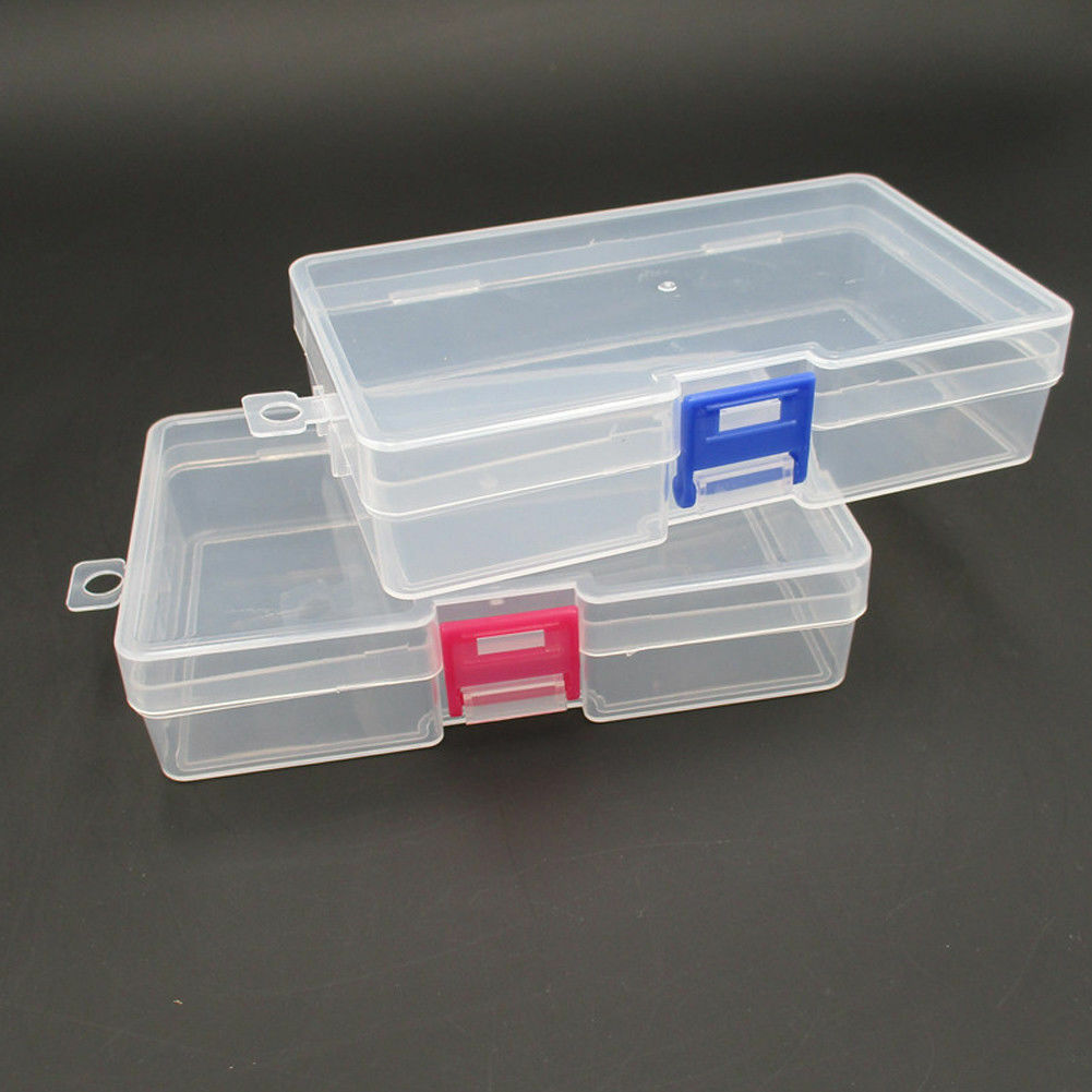 Plastic Clear Transparent Case Storage Box Collection Organizer Display Portable