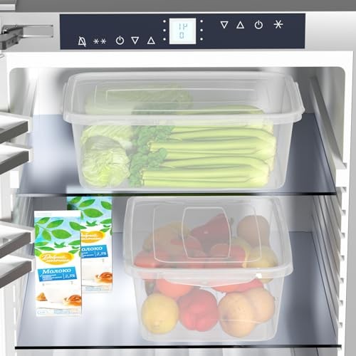 14 Quart Clear Plastic Storage Bin, Plastic Latching Containers with Lids, 4
