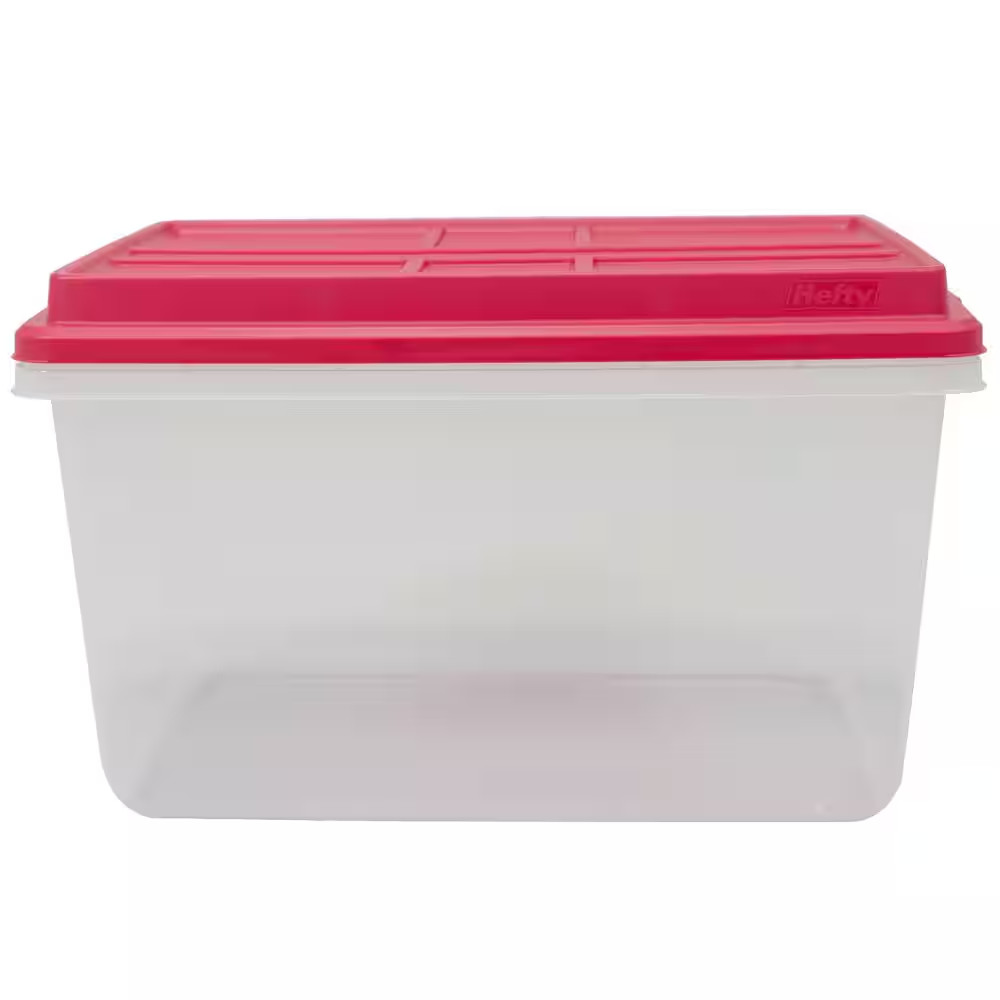 72 Qt Hi Rise Lid Storage Container Holiday Assortment
