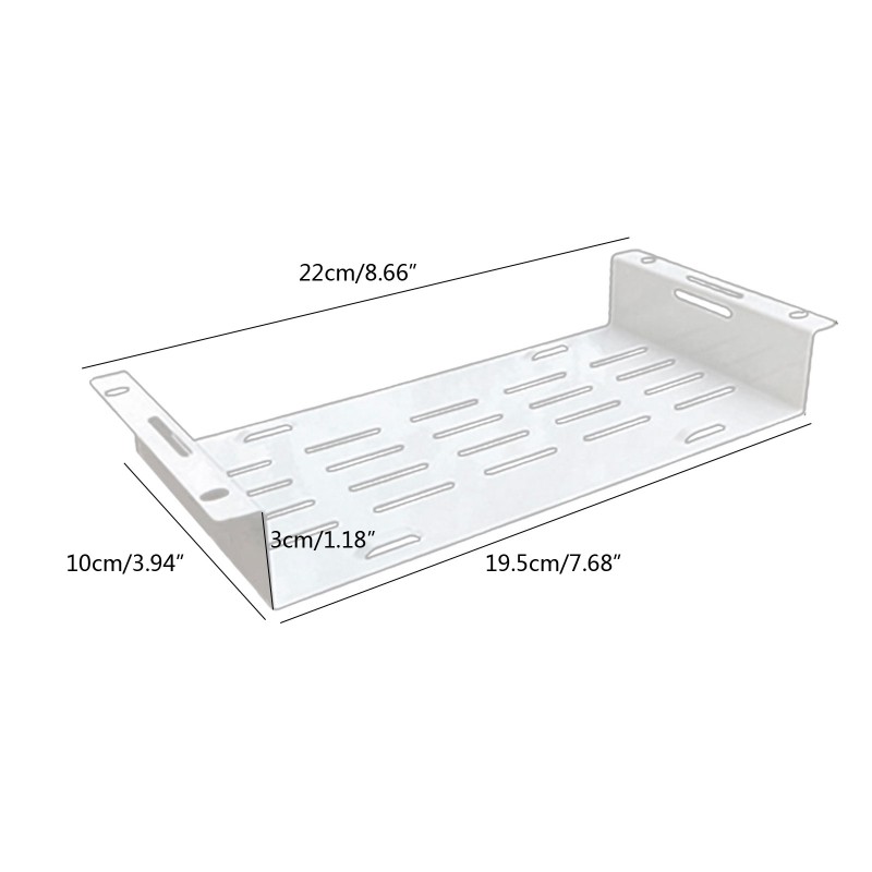 Floating Wall Shelf for TV Components Space Save Metal Router Wall Mount Bracket