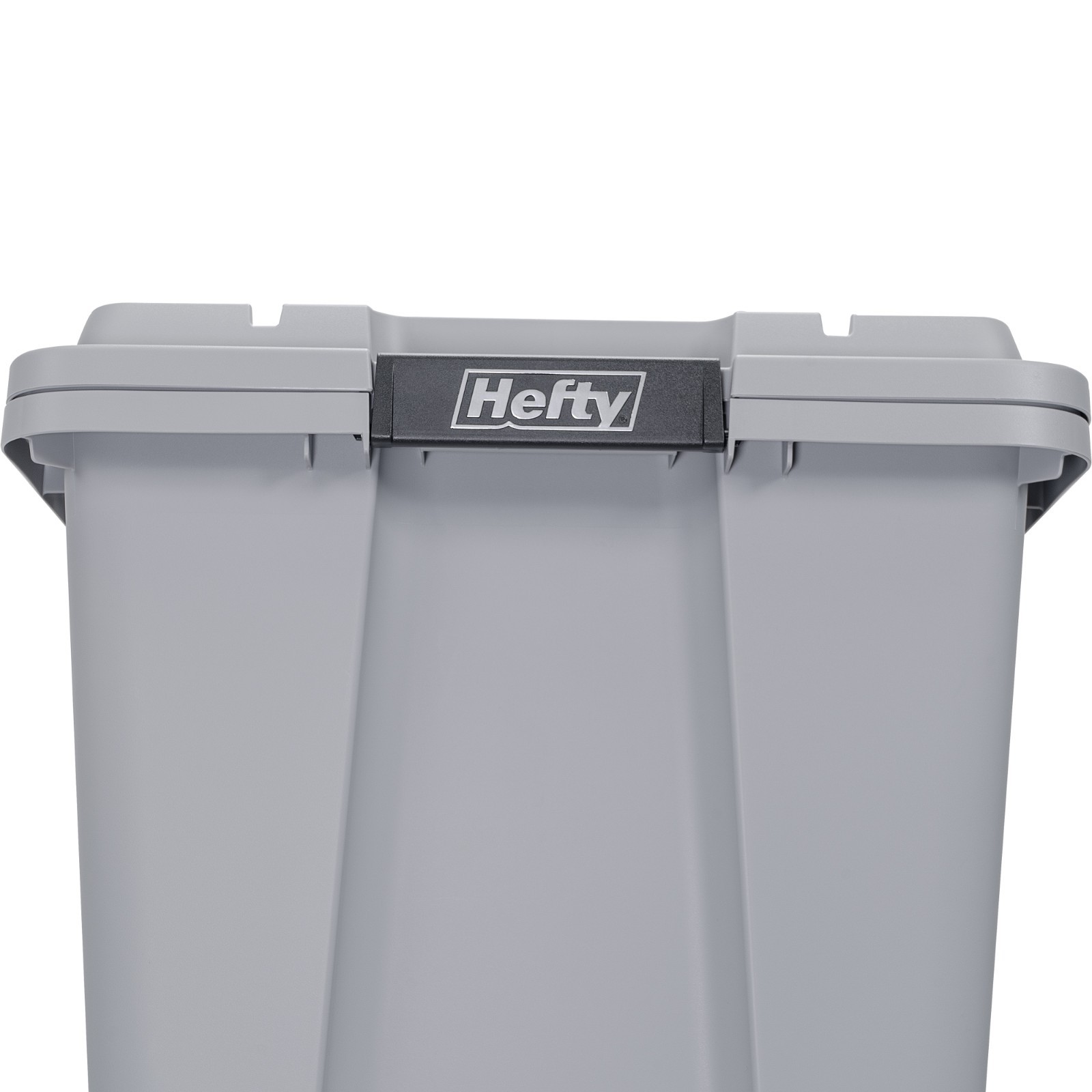 Hefty 12 Gallon Max Pro Plastic Utility Storage Tote, Gray, 6 Pack