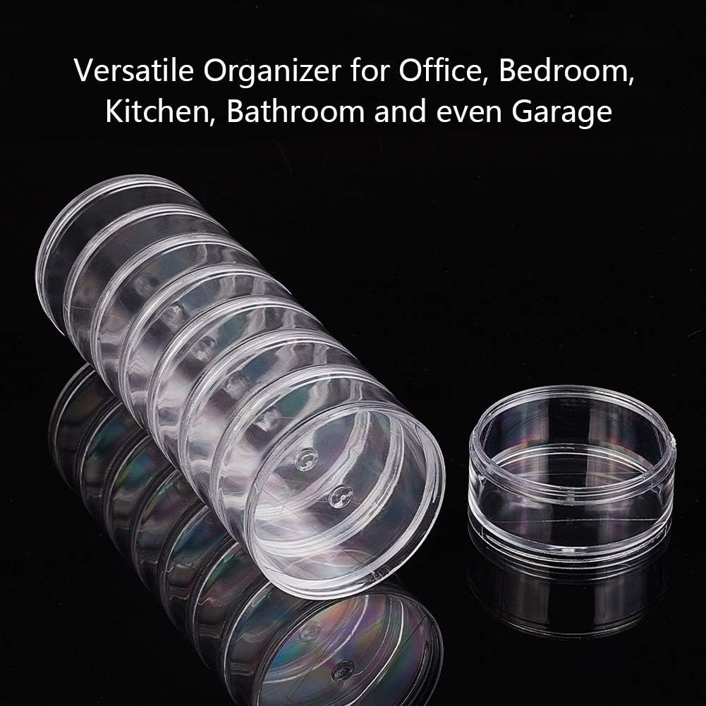 60ML Stackable round Plastic Containers 4 Column(5 Layer/Column) Bead Storage Ja