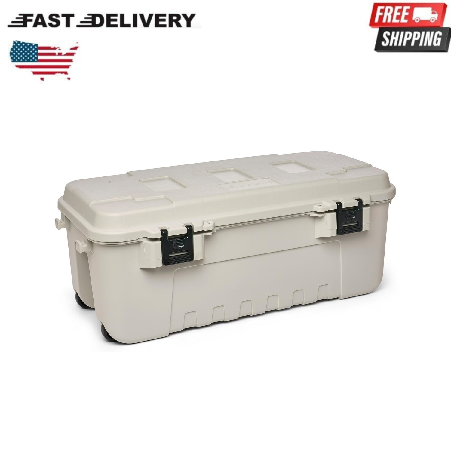 Plano Sportsman&rsquo;s Trunk, Smoke, 27-Gallon Lockable Storage Box