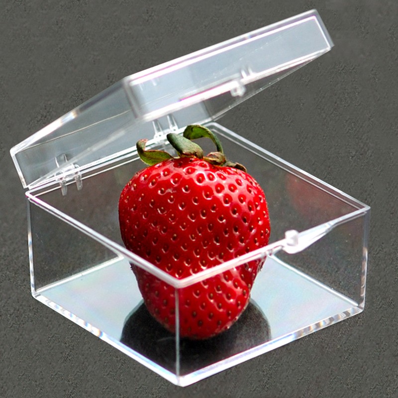 Square Clear Small Plastic Storage Box Jewelry Beads Organizer Case Container