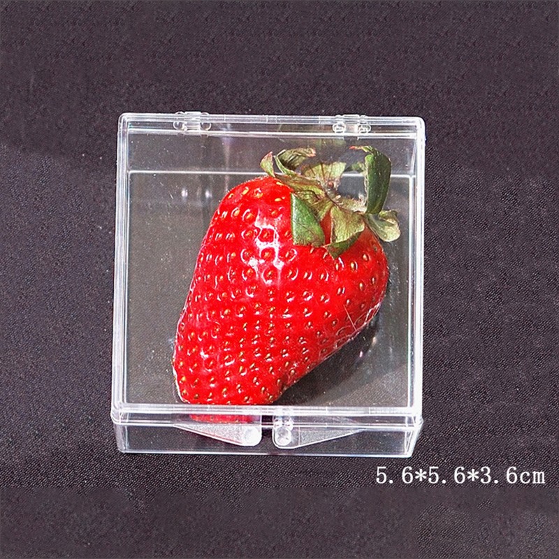 Square Clear Small Plastic Storage Box Jewelry Beads Organizer Case Container
