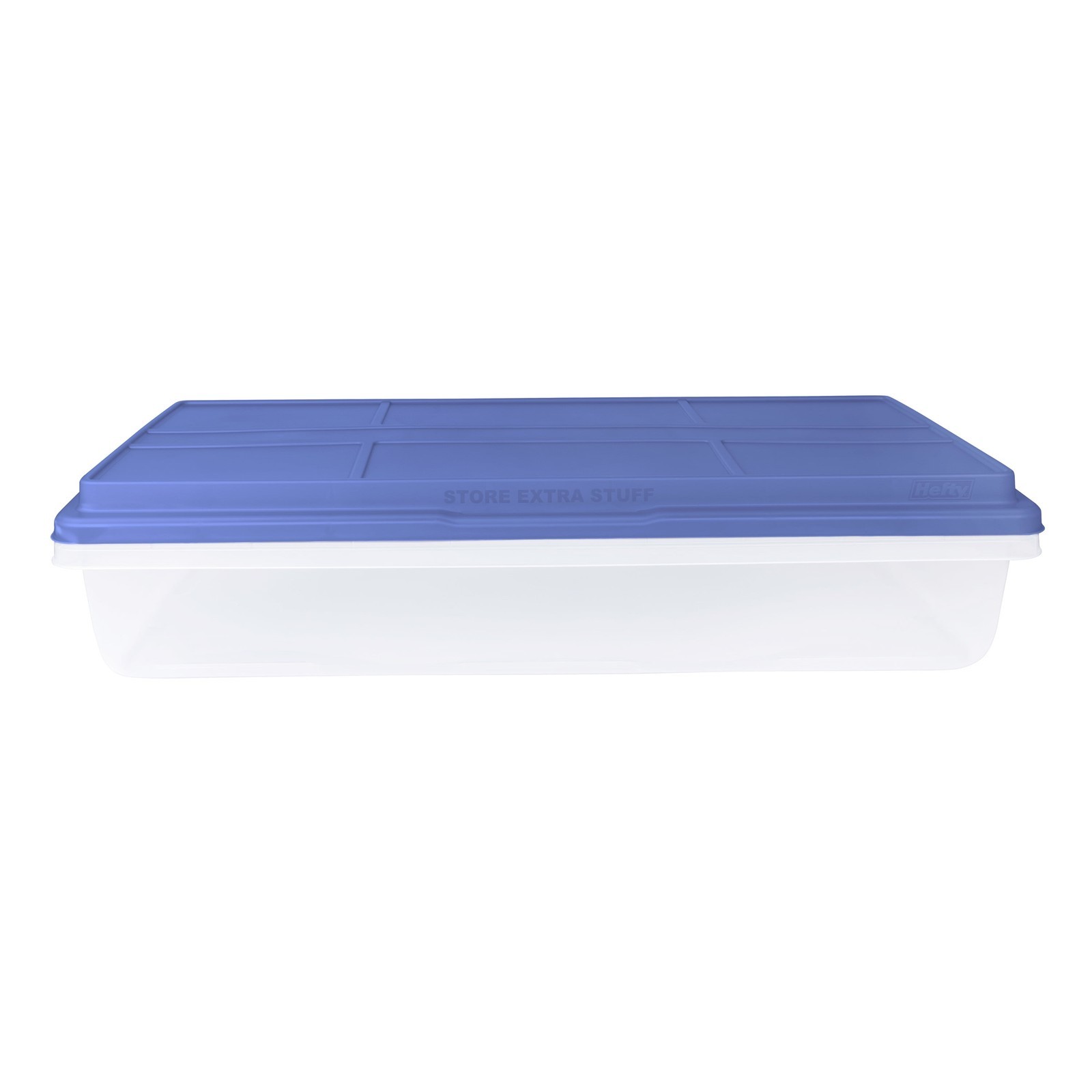 (4 pack HI-RISE 63 Quart Large Latching Storage Bin Clear Plastic Storage