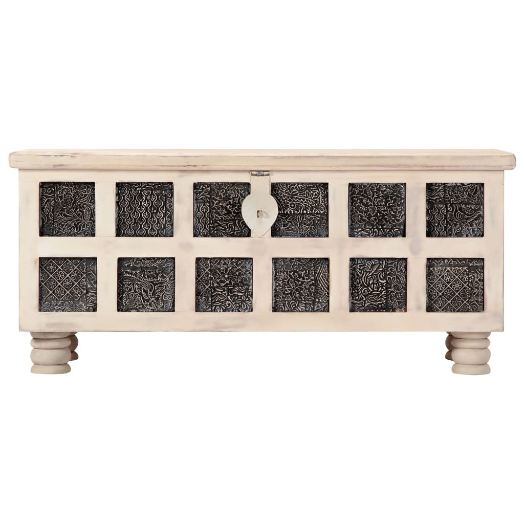 Storage Cabinet Wooden Tool Chest with Locking System Storage Chest vidaXL