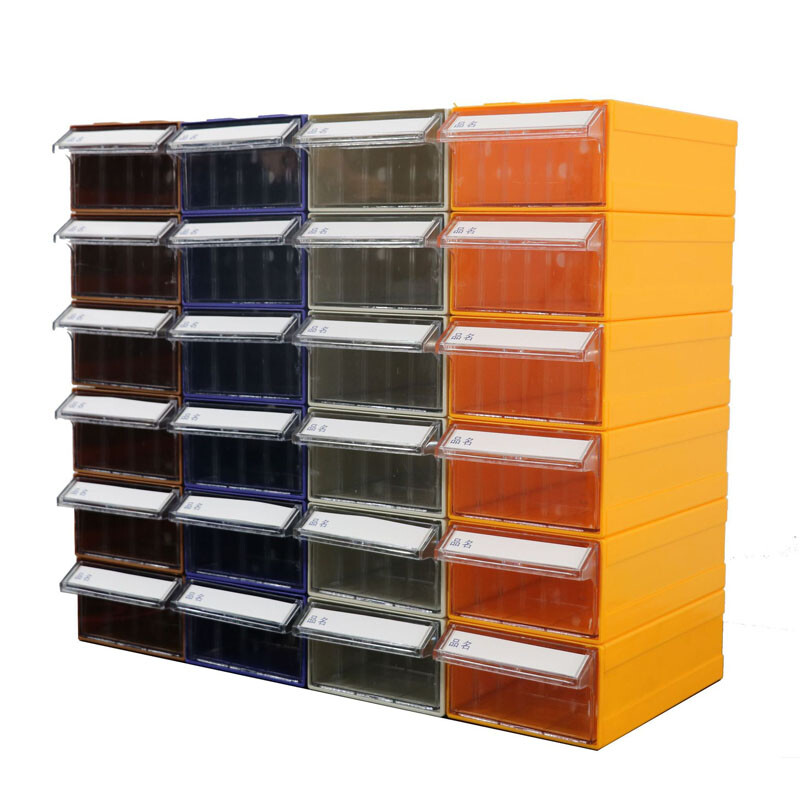 1X Plastic Drawer Toolbox Parts Case Component Storage Box Organizer Home Office