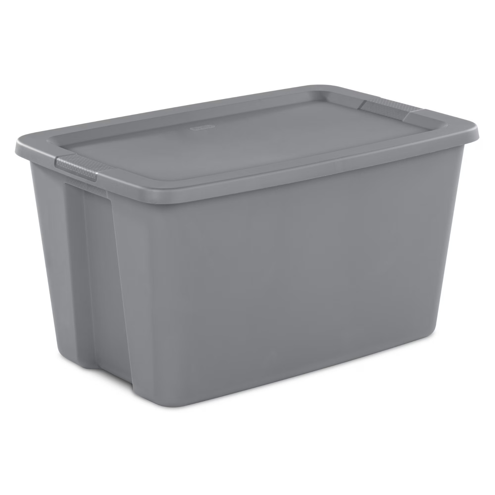 Sterilite 30 Gallon Storage Bin with Snap-On Lid, Gray, 2 Pack