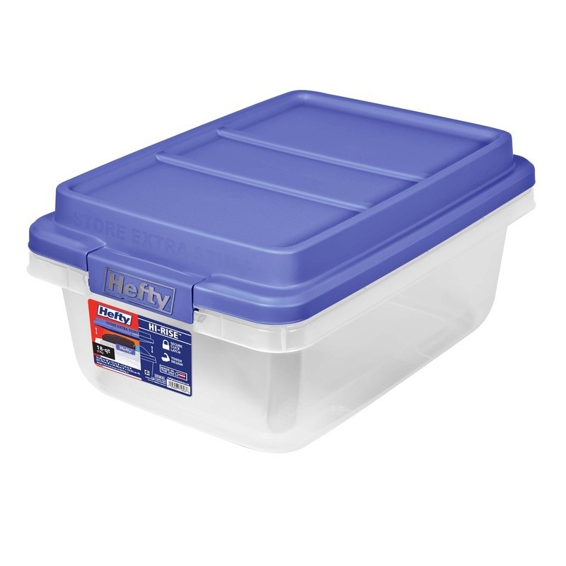 Stackable Clear Storage Bin W/ Secure Latches Organizing Shoes & Crafts New