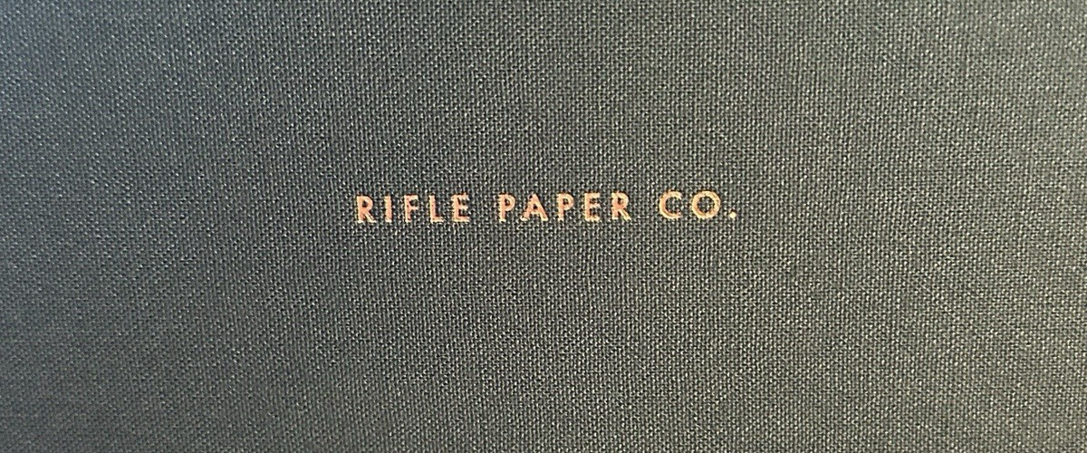 Rifle Paper Co. Embroidered Holiday Christmas Green Keepsake Card Box Santa