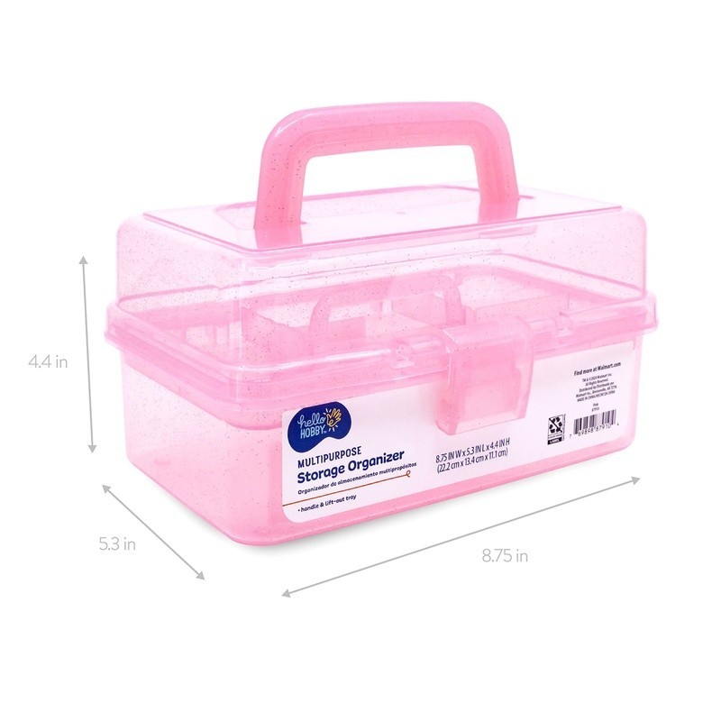 Multi-Purpose Storage Organizer Case Arts Crafts Makeup Supply Carrying Box