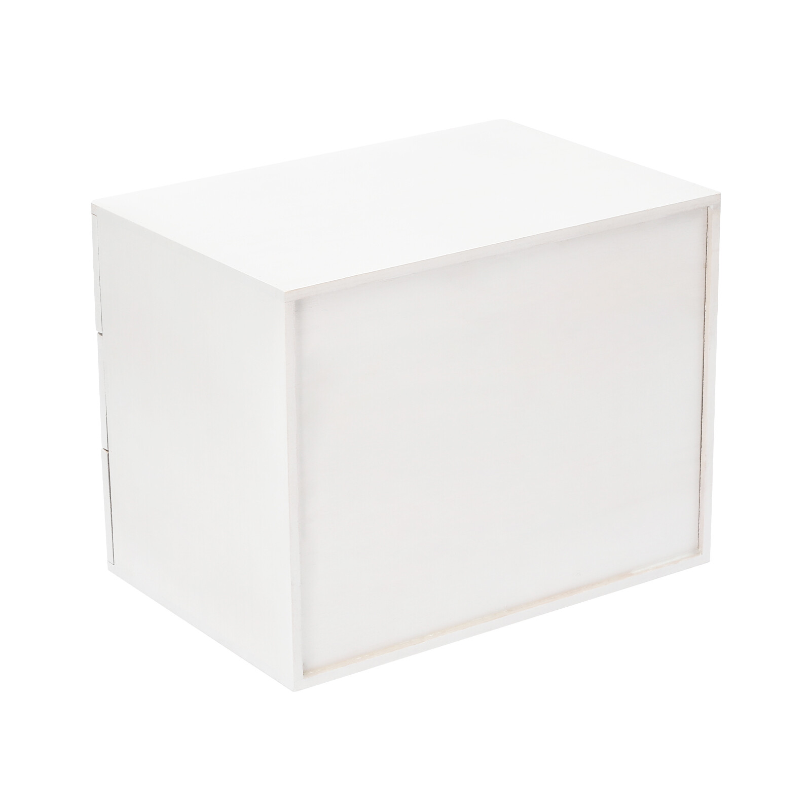 Wooden Desktop Storage Box with Lockable Drawers, Office Supplies File Organizer
