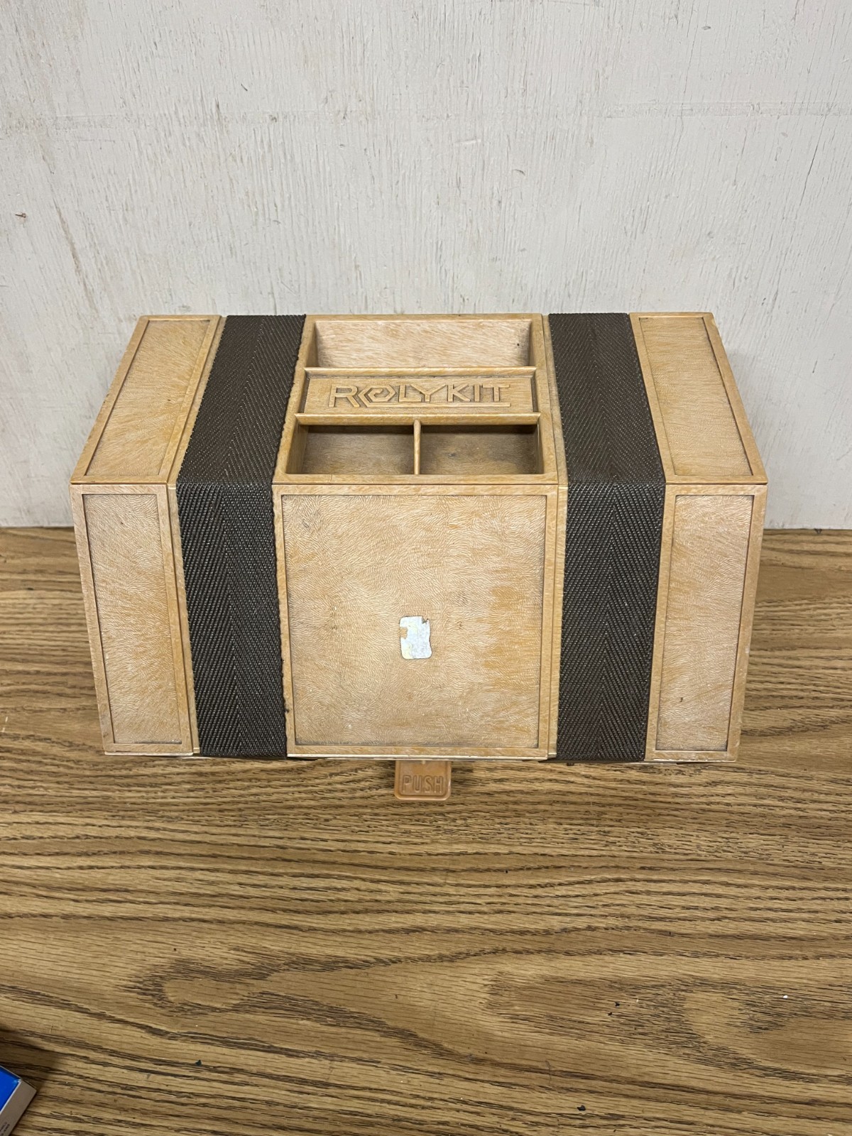Rolykit-Portable Tan Tool Box Organizer- Sew -Crafts-Fishing Storage
