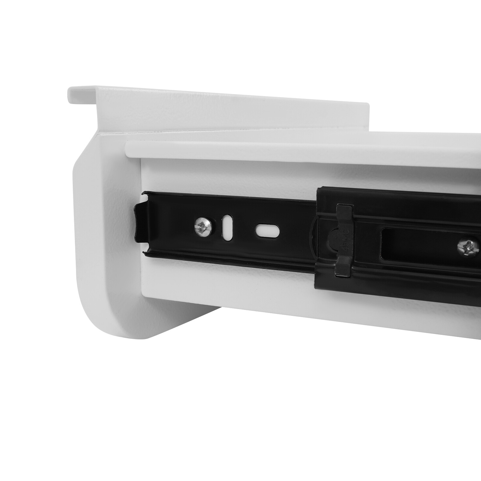 13” Under Desk Pull-Out Drawer Lockable Sliding Storage Drawer White With Lock