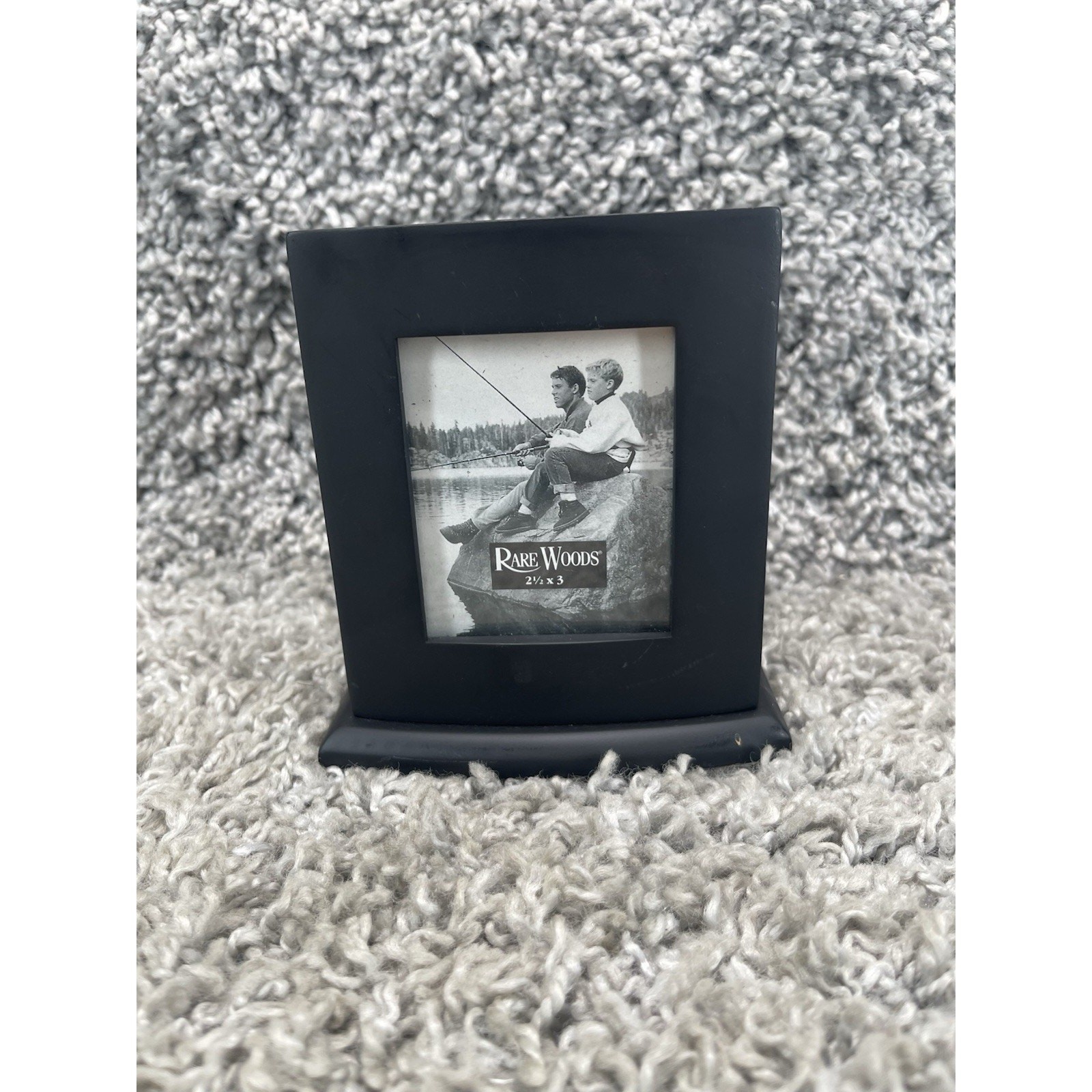 Rare Woods Black Wood Photo Frame 2.5×3 Desktop Picture Frame Freestanding