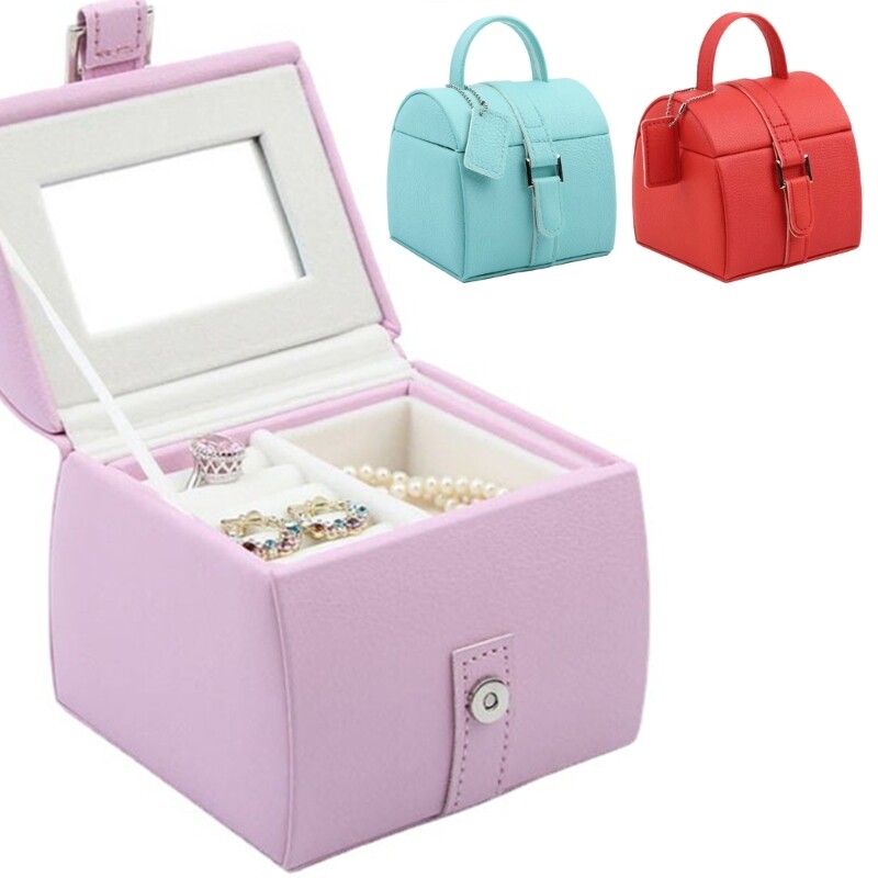 Portable Compact Travel Jewelry Case Portable Storage for Accessories