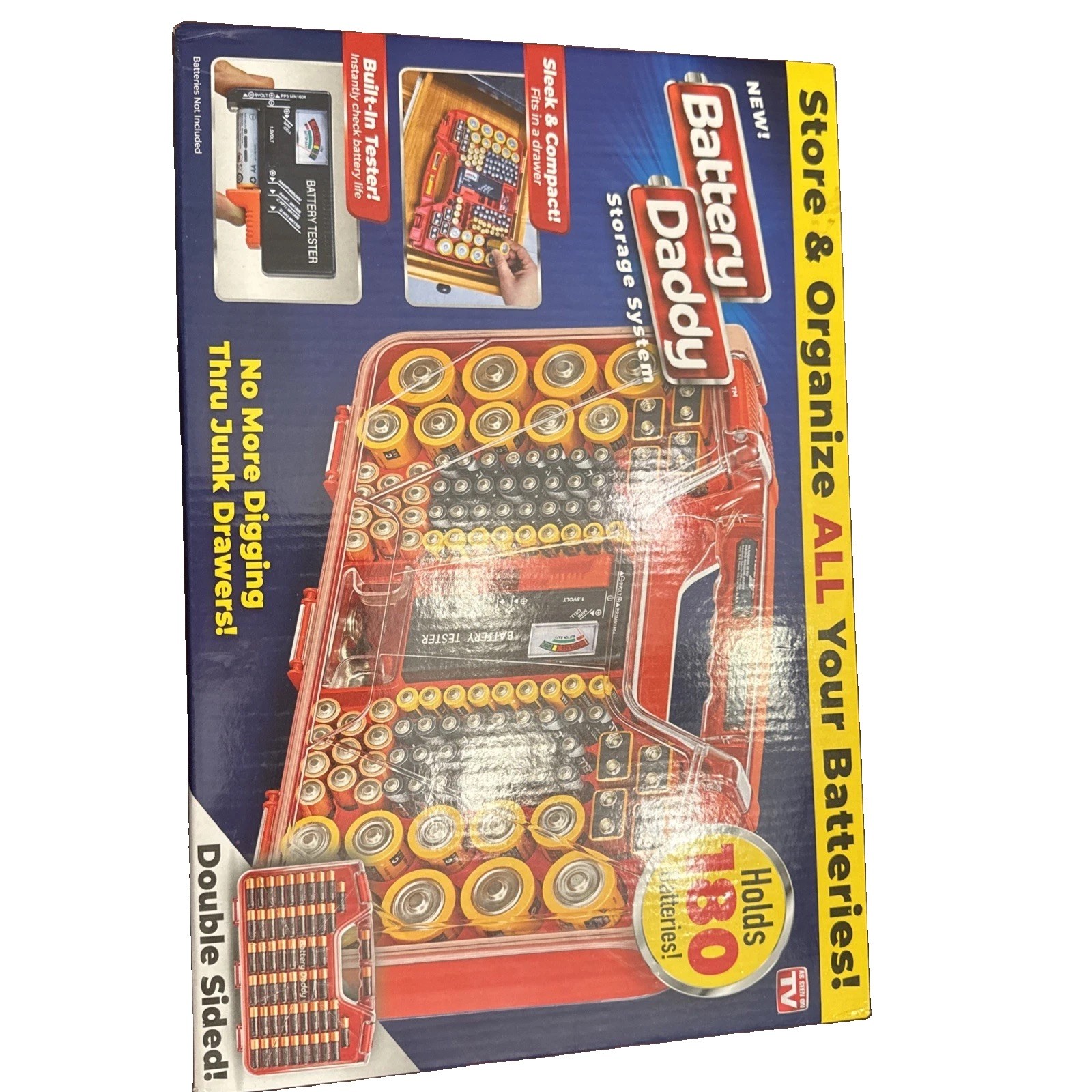 NEW Battery Daddy Storage System for Batteries. Holds 180.