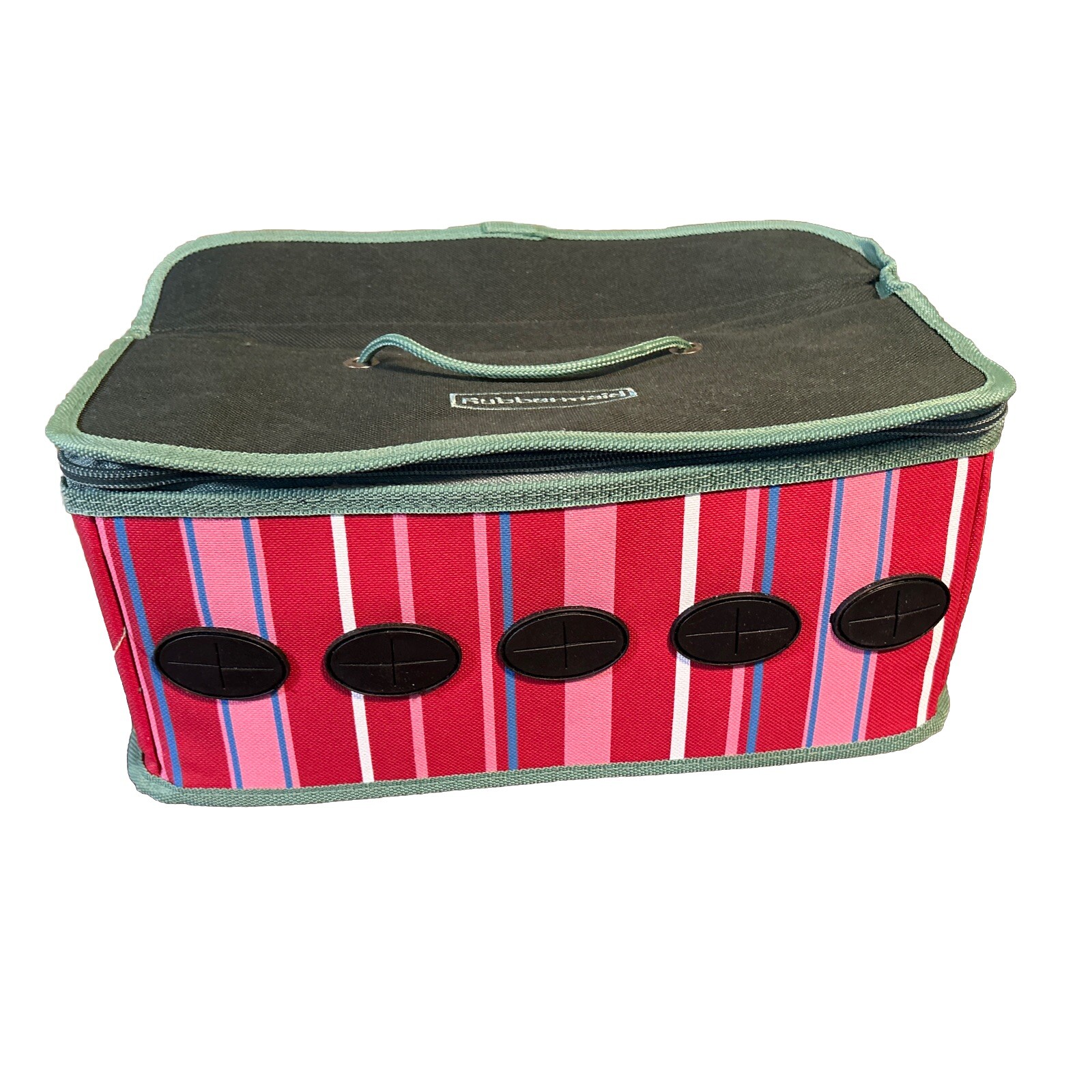 Rubbermaid Ribbon Organizer Holds 5 Rolls Carrying Tote Gift Storage Holiday