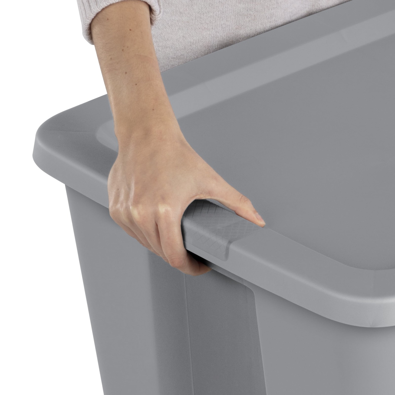 30Gallon ExtraLarge Storage Bin,Durable Plastic Storage Container withSnap-OnLid