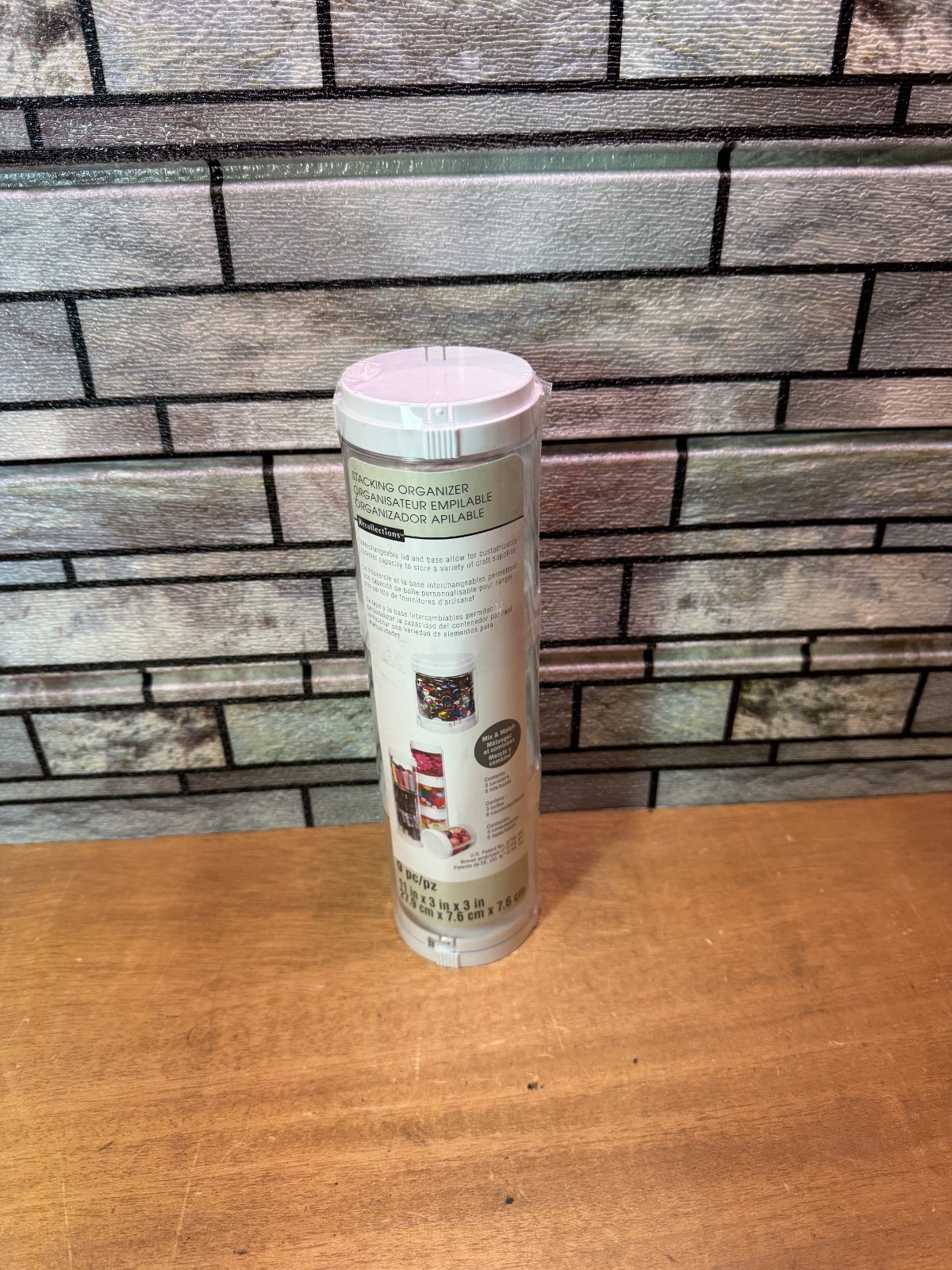 Two New Recollections 9 Pc Stacking Organizers for Crafts/Miscellaneous Items