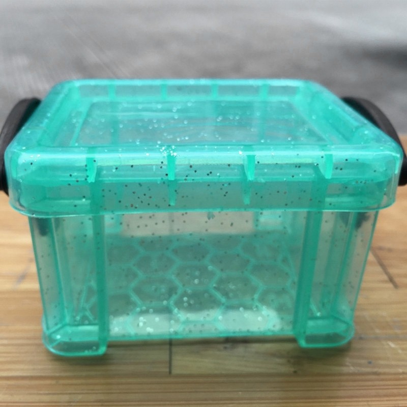 Mini Plastic Box with Locking Lid for Jewelry Beads Small Items Accessory