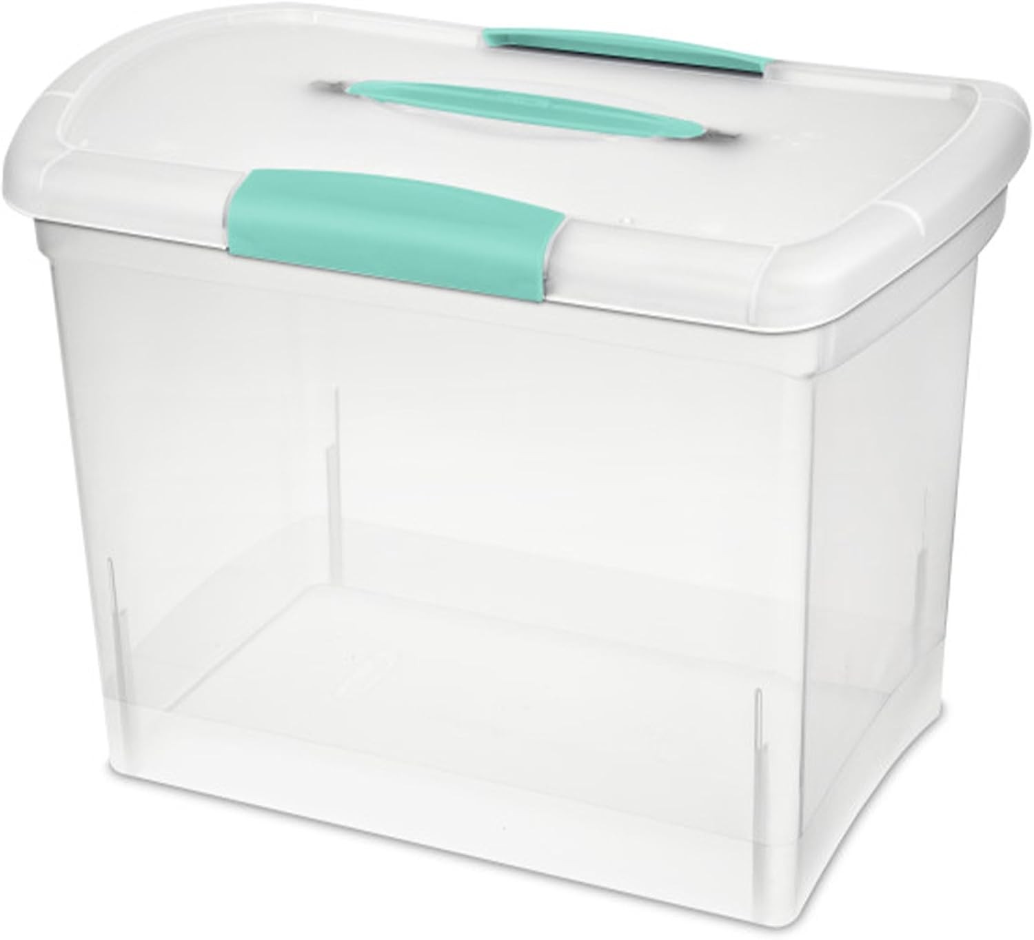 18768606 Large Nesting Showoffs Clear Base & Lid W/ Colored Handle & Latches