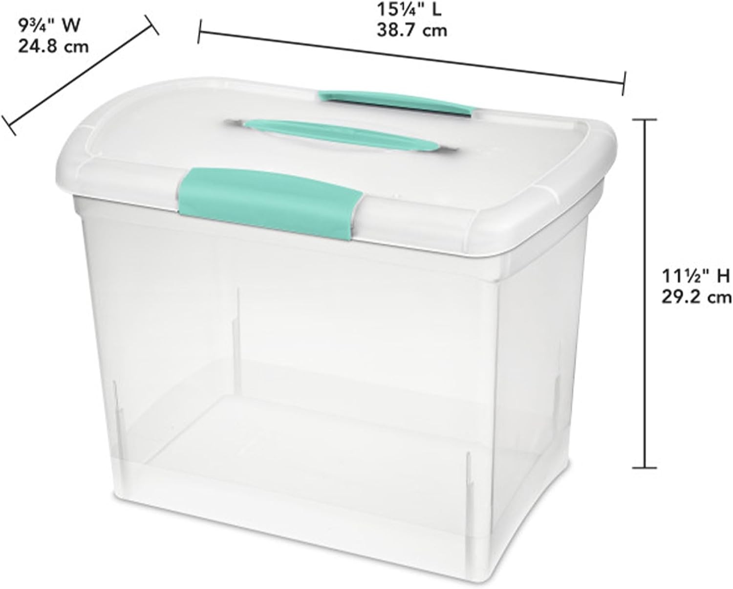 18768606 Large Nesting Showoffs Clear Base & Lid with Colored Handle and