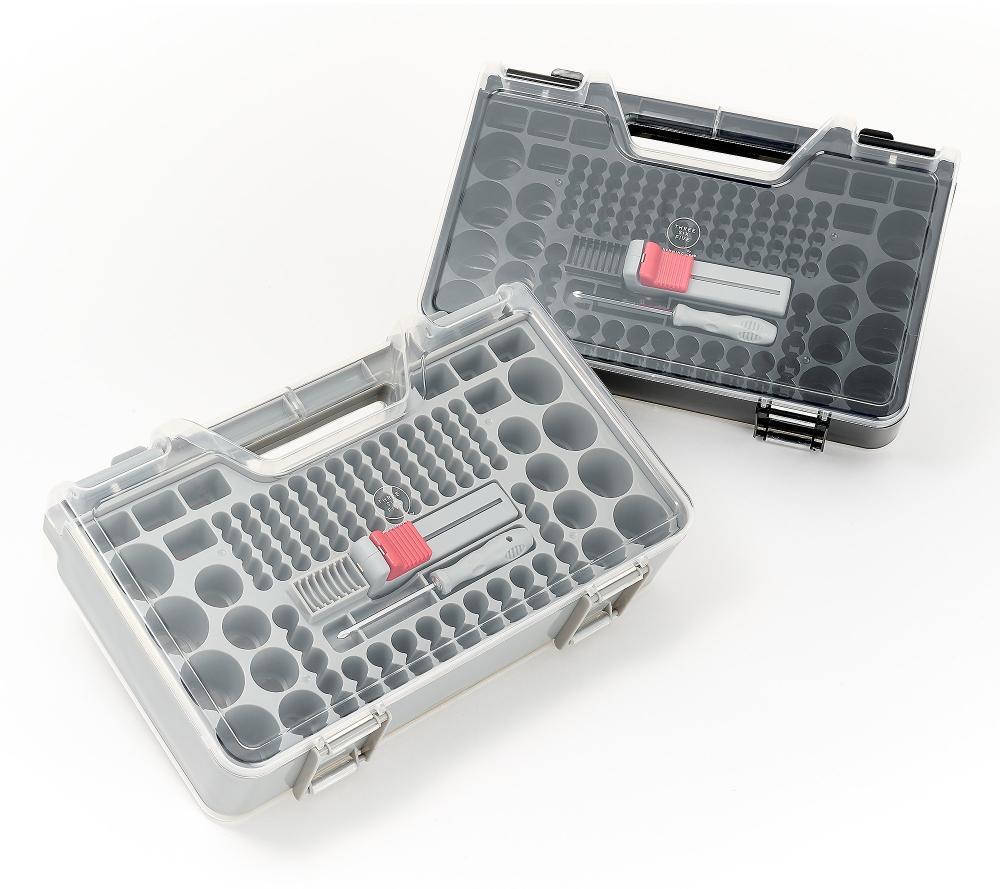 Henning Lee Set of 2 Battery Organizers with Tester and Screwdriver