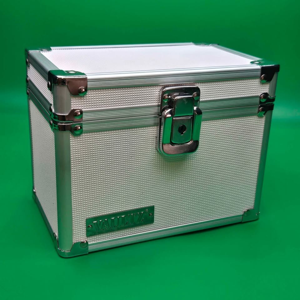 Vaultz Storage Box Silver Aluminum Case Archiving Transporting [67]
