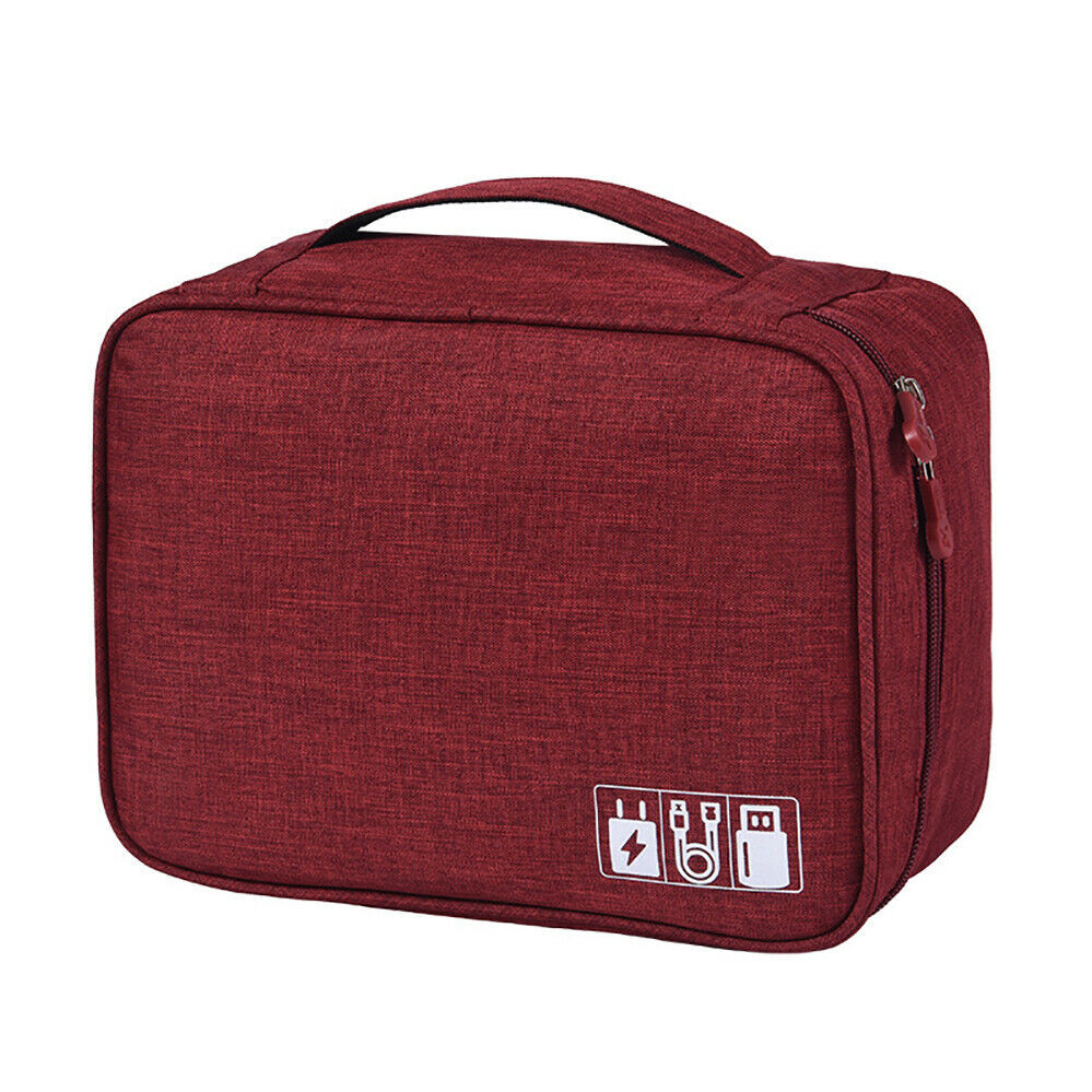 USB Travel Cable Bag Organizer Charger Storage Electronics Case Cord Accessories
