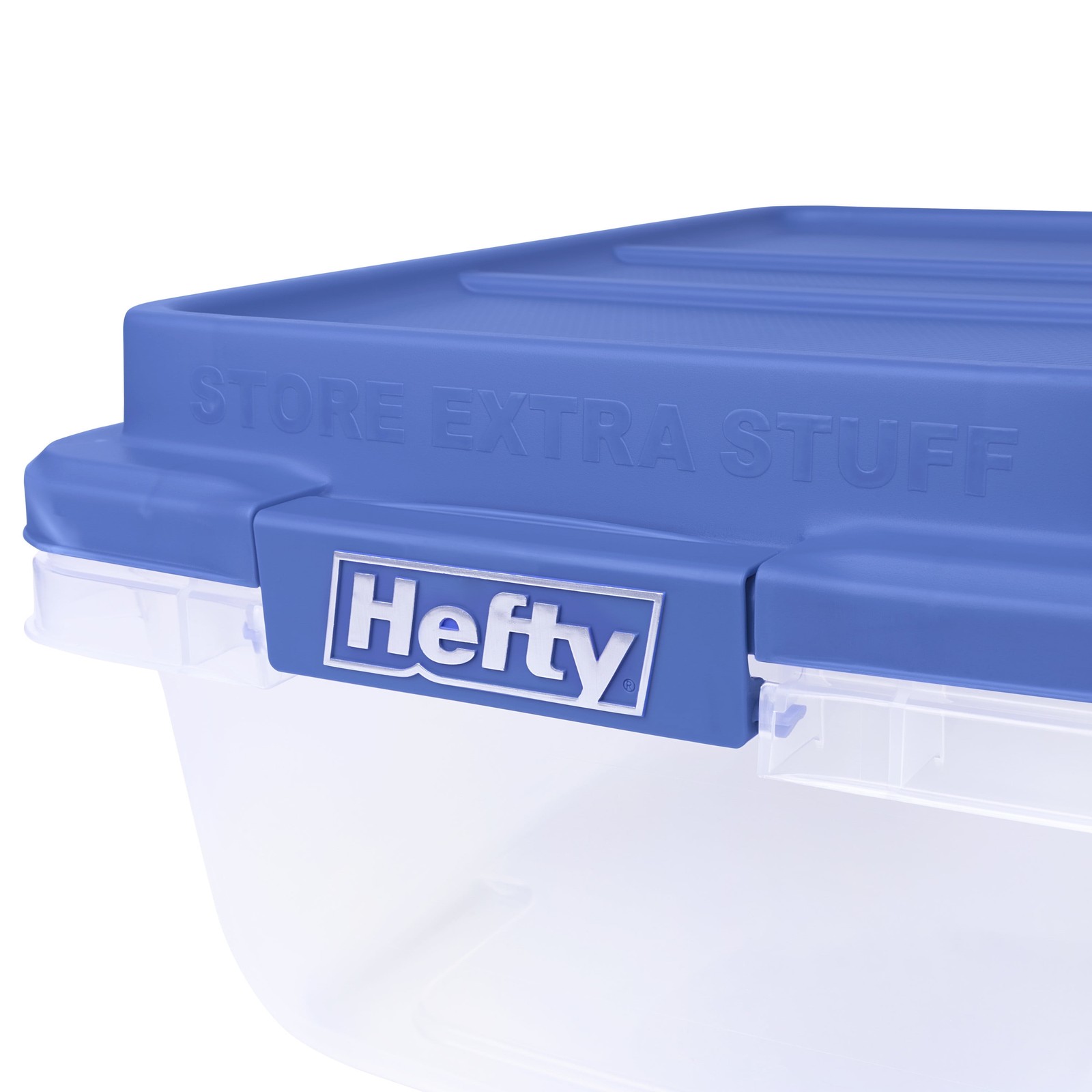 HI-RISE 18 Quart Small Latching Storage Bin Clear Plastic Storage Container NEW