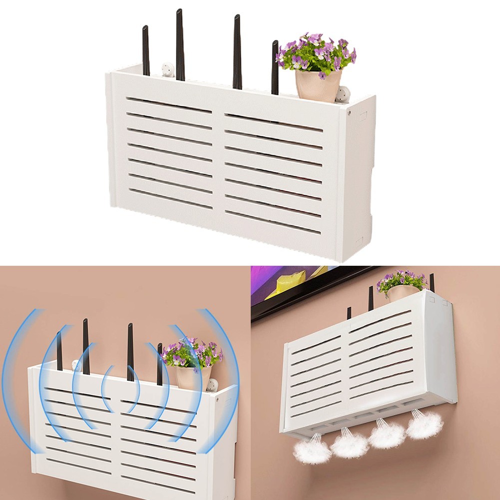 Wireless Router Rack High Quality Wall-Mounted WiFi Storage Box Wall Decoration