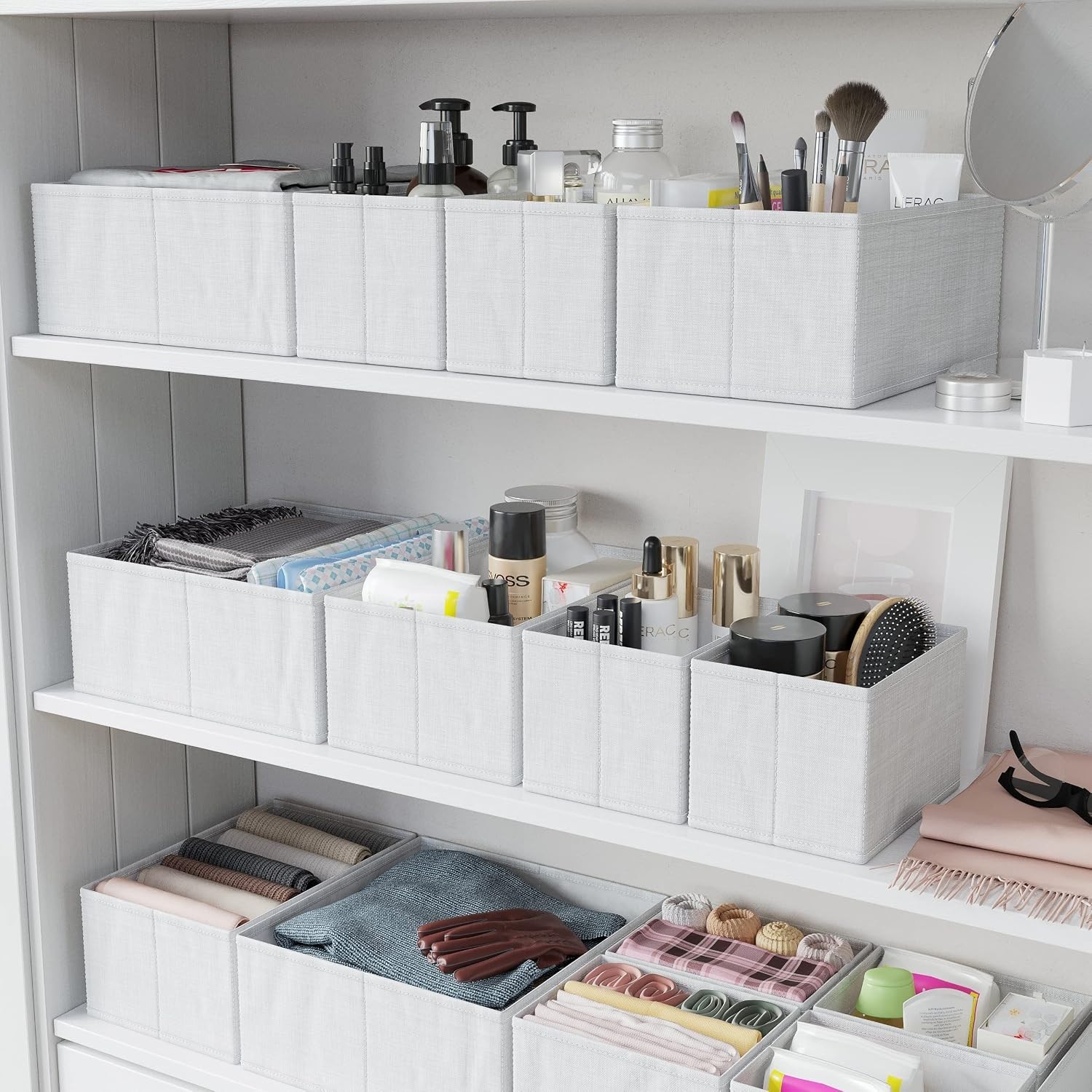 Elegant 12-Count Drawer Organizers – Ideal for Nursery and Closet Organization