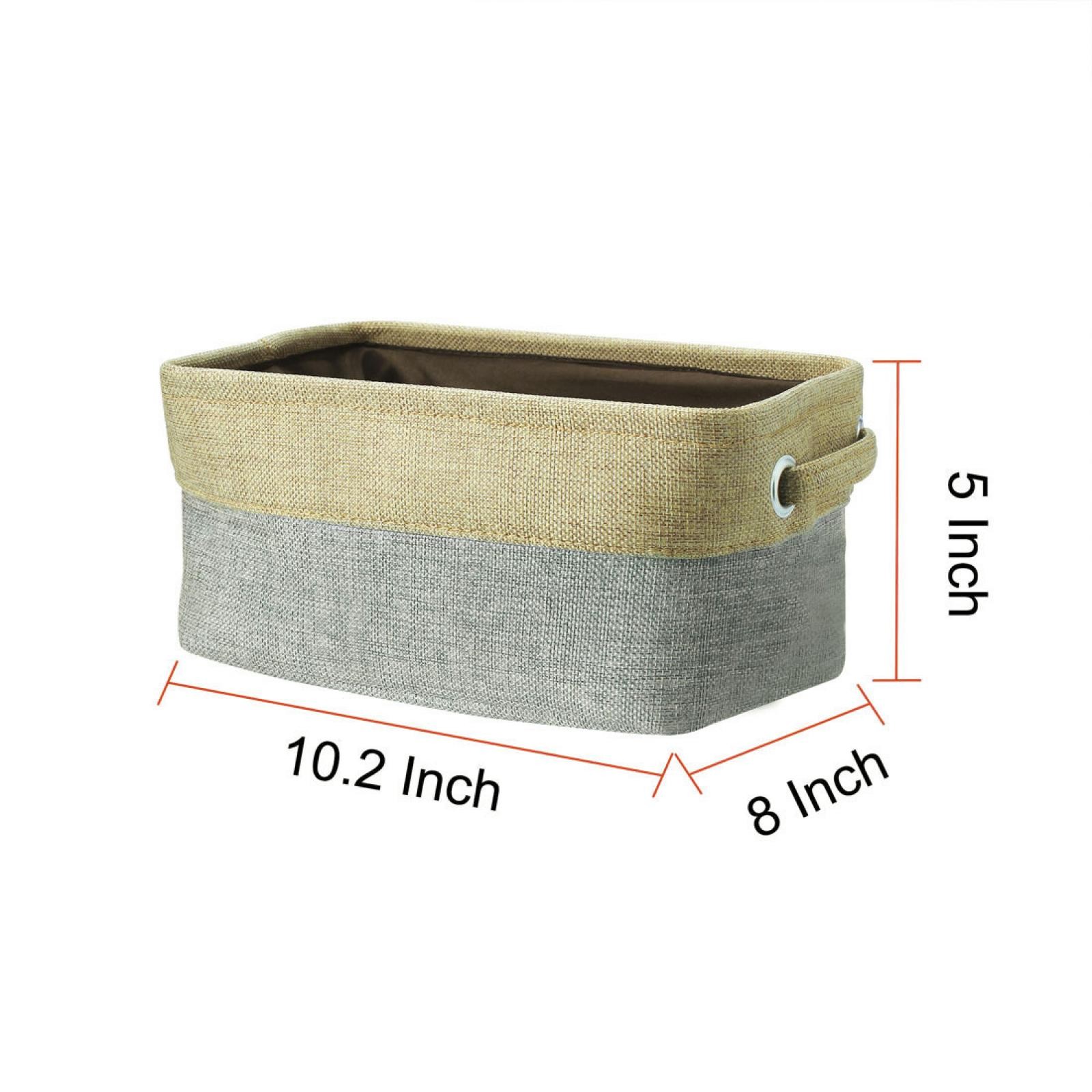 Storage Bin Basket Closet Towel Laundry Box Container Gray S Size