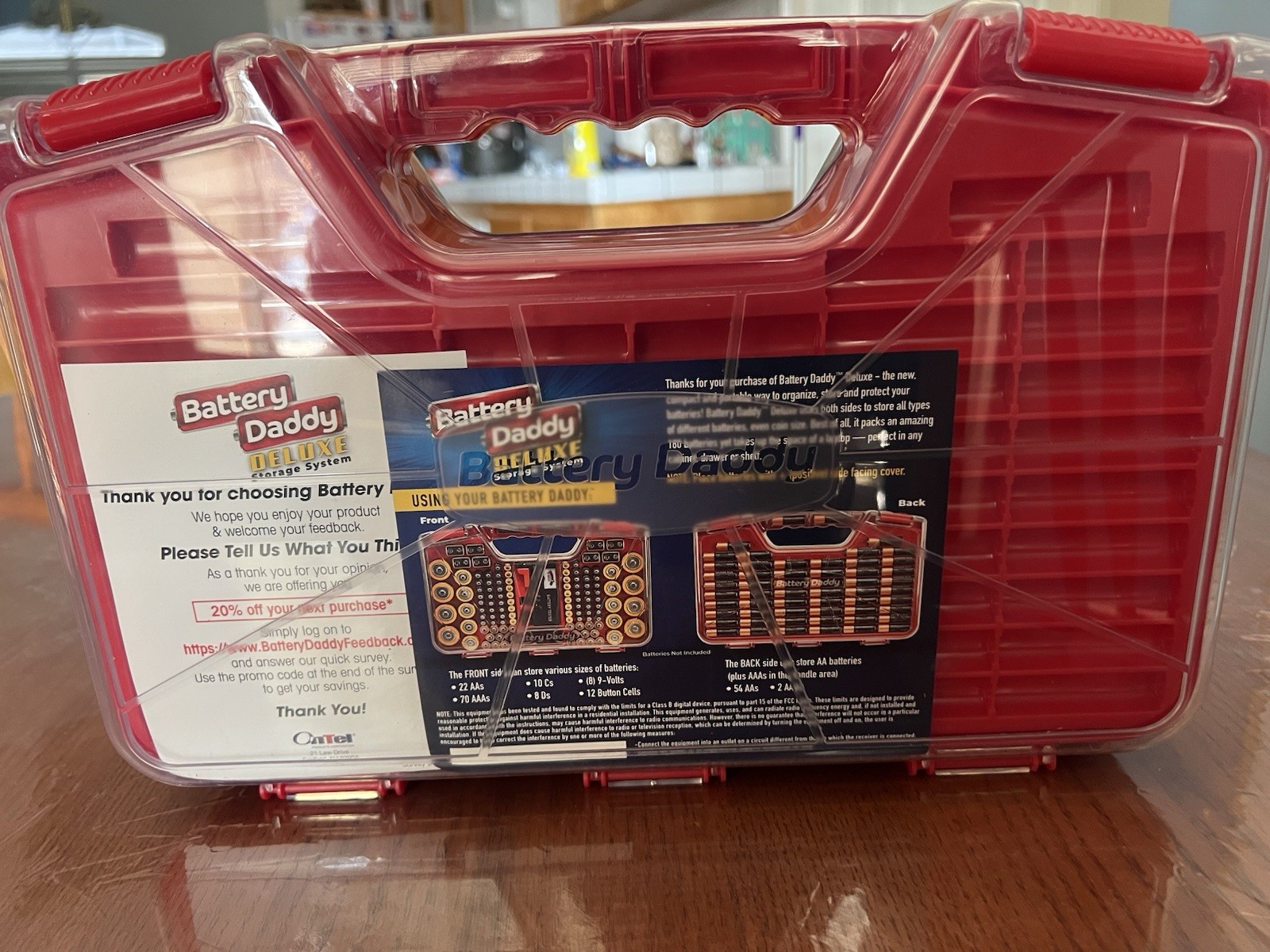 180 Battery Daddy Storage System Caddy Organizer with Case and Tester