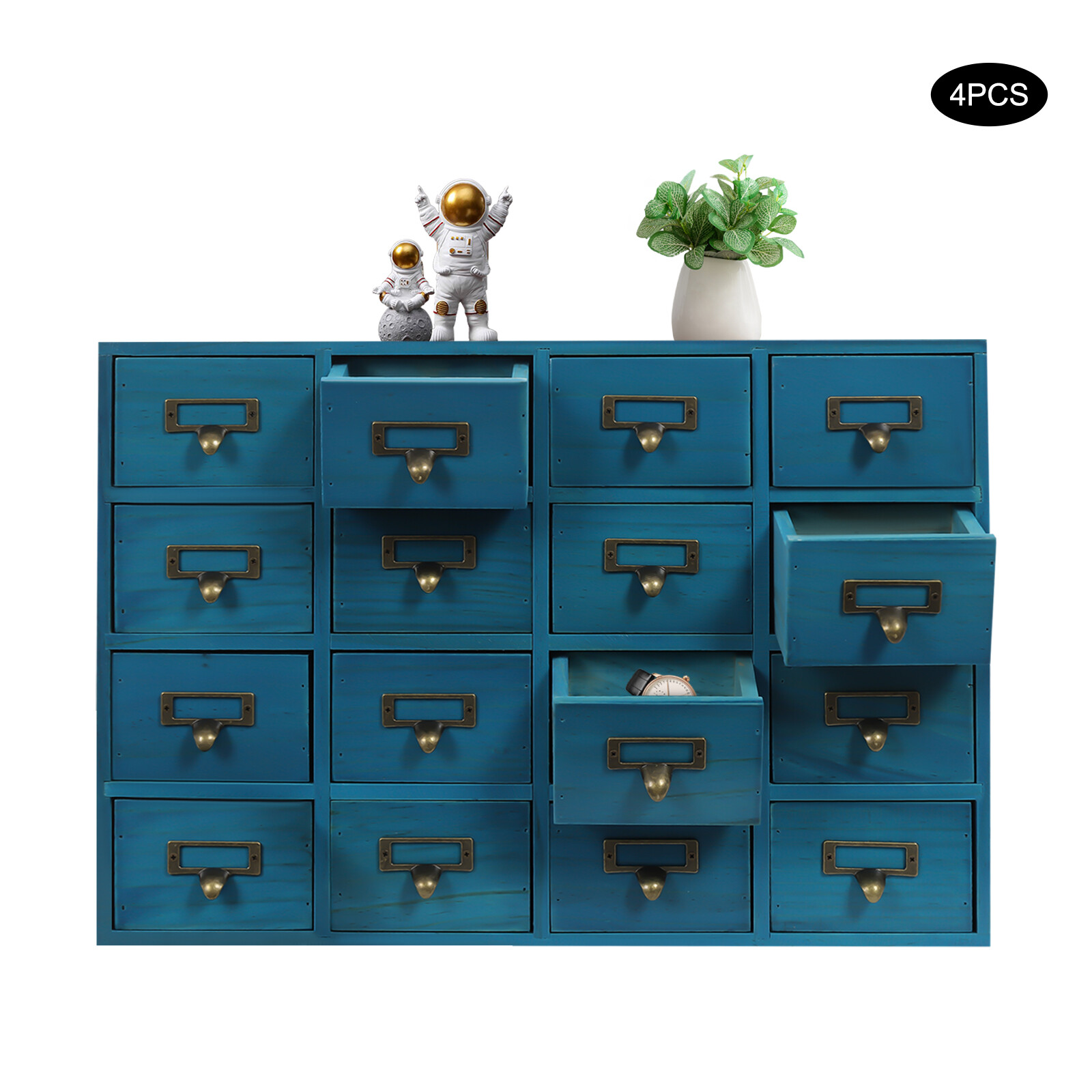 Storage Cabinet, 64-Drawer Storage Box, 4 PCS Drawer Cabinets