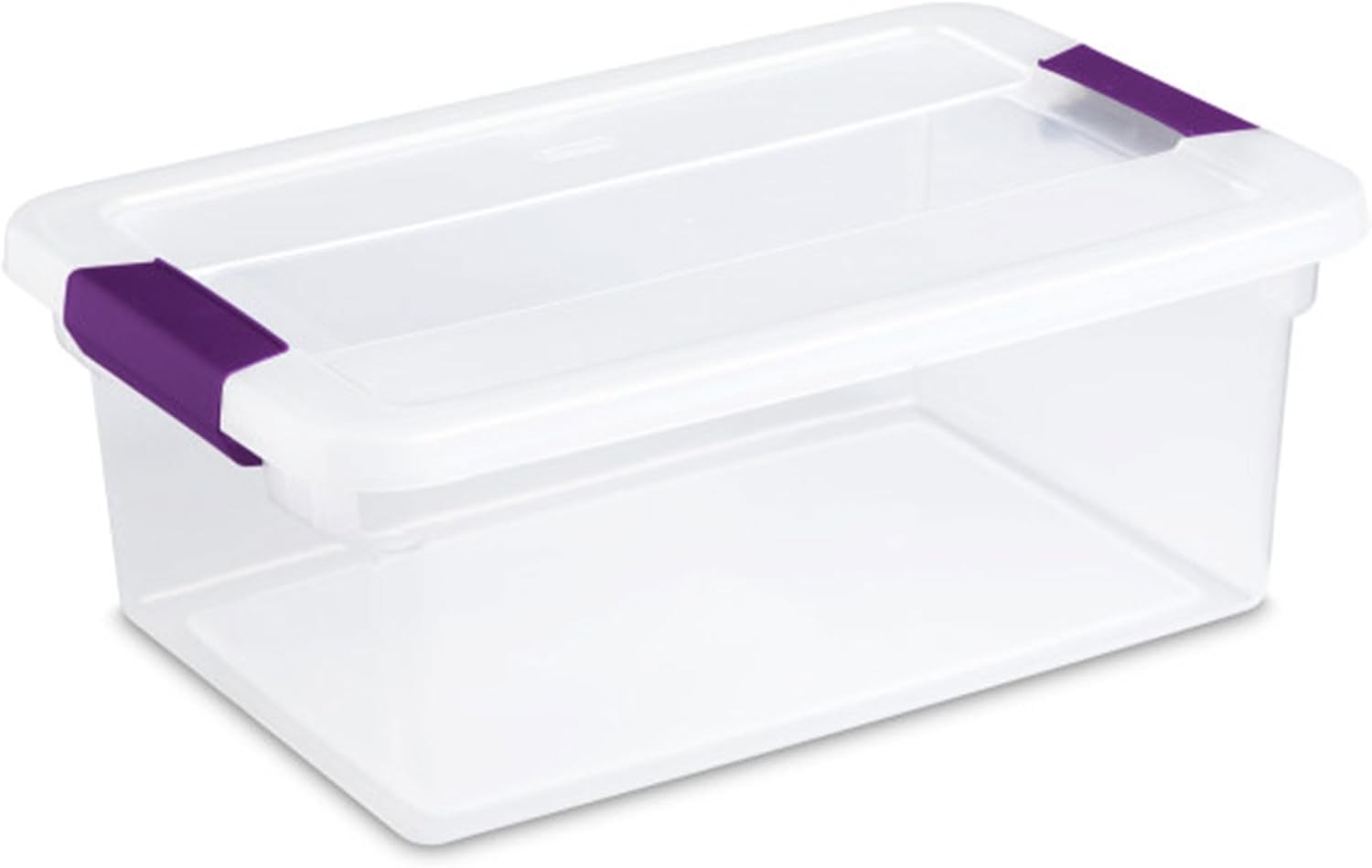 4-Pack 60 Quart ClearView Latch Box Wheeled Organizer Bins W/ Latching Lids