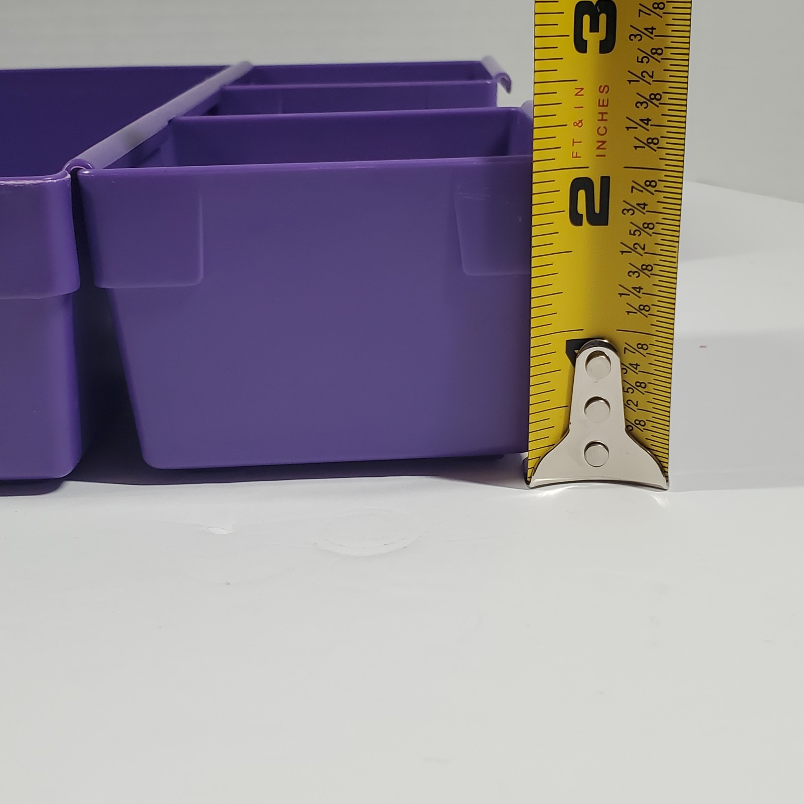 Vintage Rubbermaid Drawer Organizer Set 4 Purple 2916 Plastic Bins Containers
