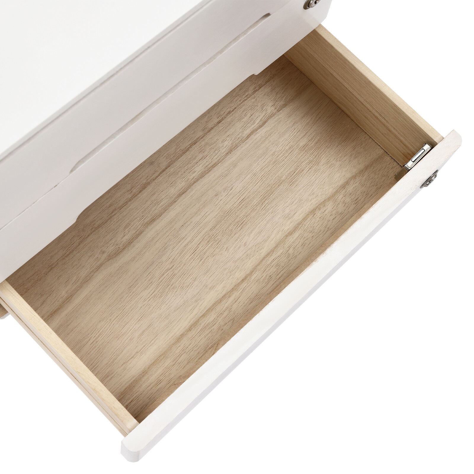 Wooden Desktop Storage Box with Lockable Drawers, Office Supplies File Organizer