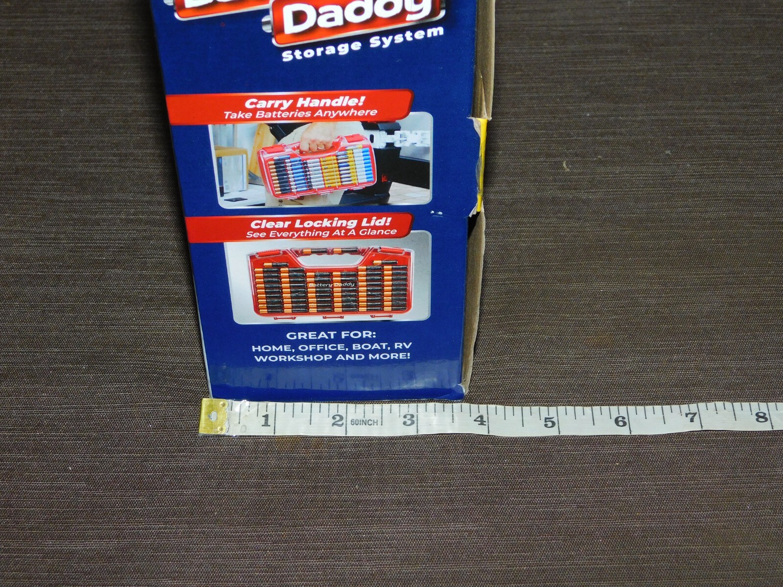 BATTERY DADDY STORAGE SYSTEM w/ TESTER DOUBLE SIDED HOLDS 180 BATTERIES NEW