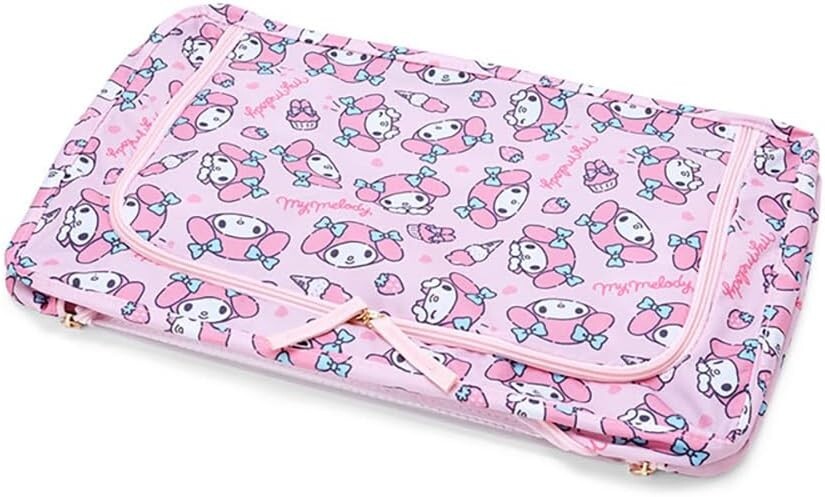 Sanrio Foldable Storage Case with Window Hello Kitty, etc. Polyester JAPAN NEW