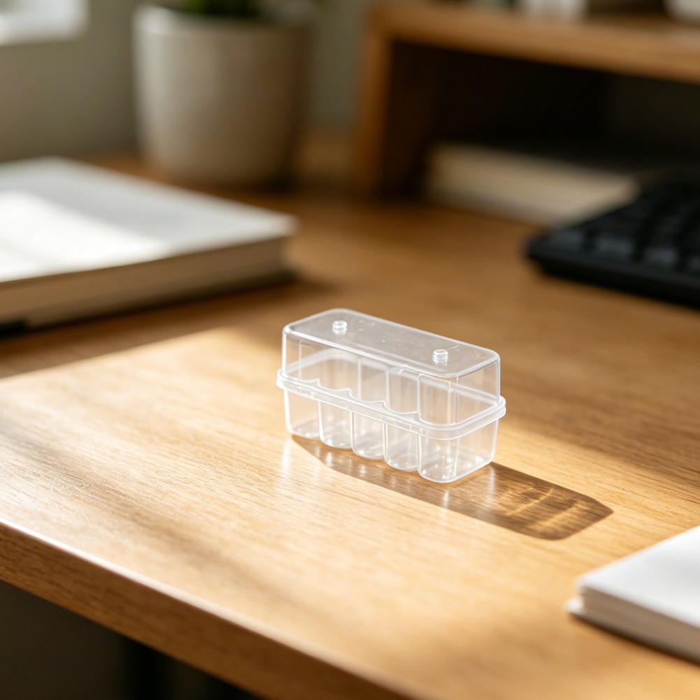 6pcs Vial Storage Case: Clear Plastic 3ml/10ml Vial Organizer Case For