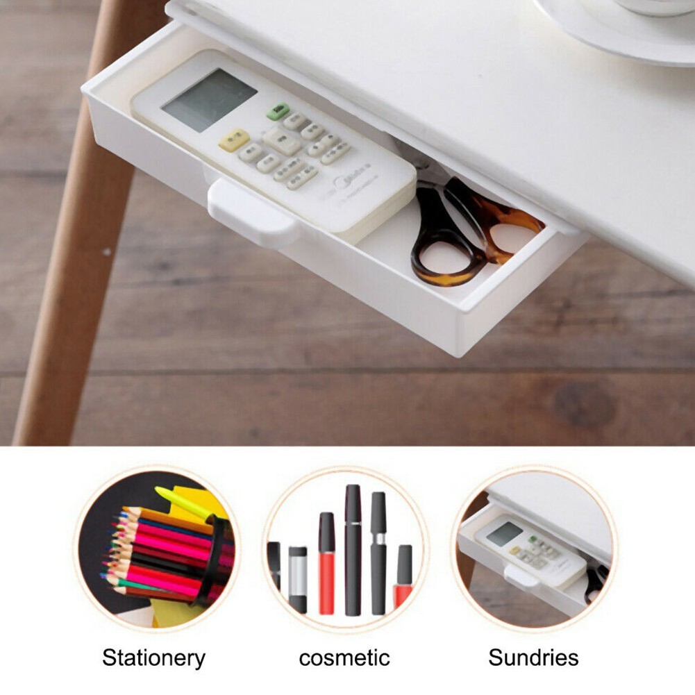 Storage Under Desk Drawer Organizer ABS Accommodate Dust-proof For Office