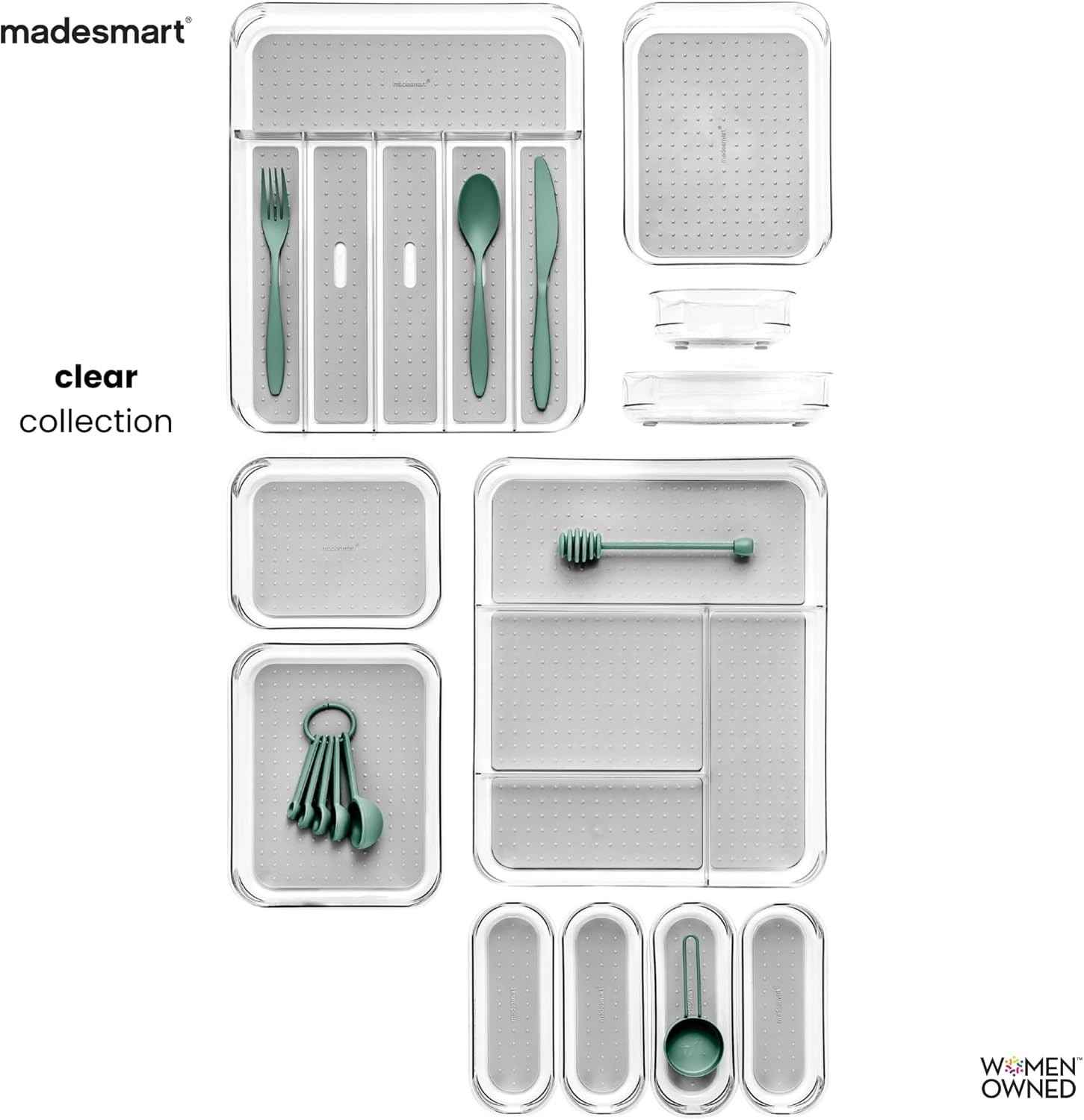 Versatile Soft Grip Utensil Tray with Non-Slip Base – Perfect for Any Drawer