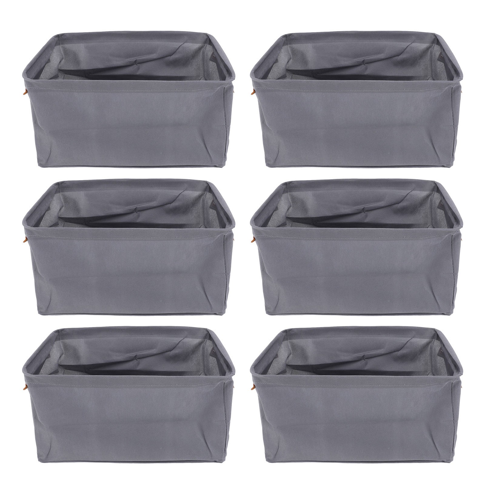 6 Pack Storage Bags Clothes Storage Bins Foldable Closet Organizers Storage